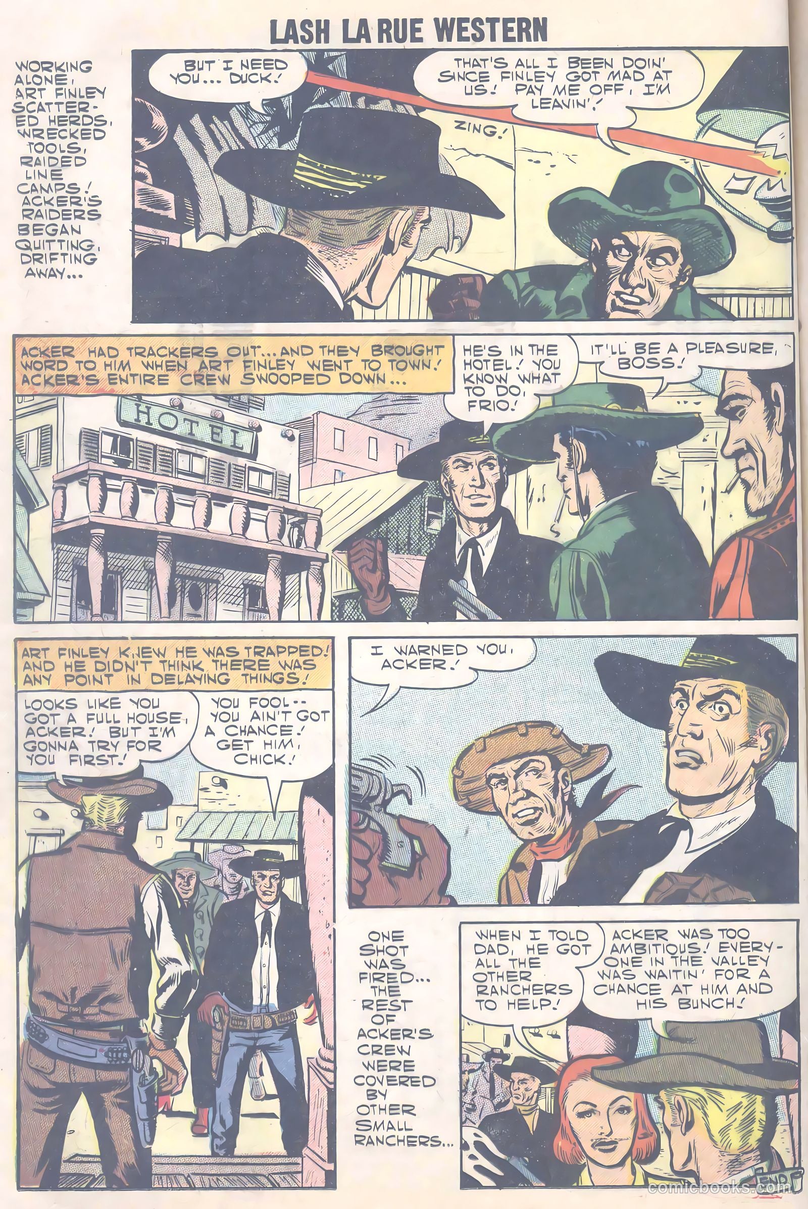 Lash Larue Western #66 (1957) — page 25 of 37