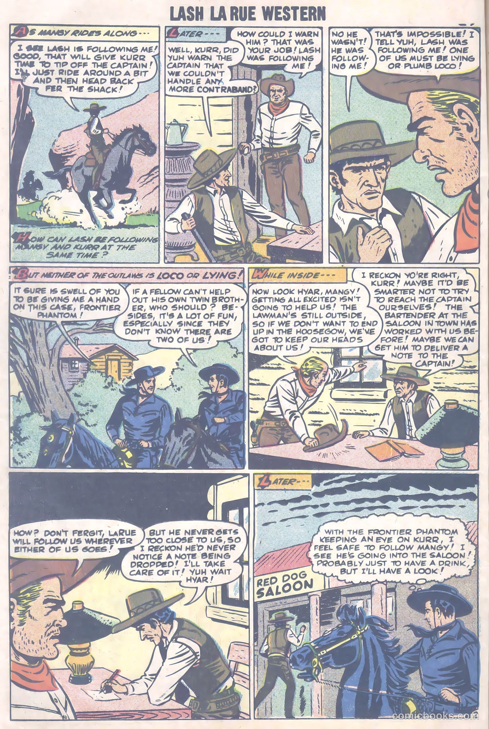 Lash Larue Western #66 (1957) — page 27 of 37