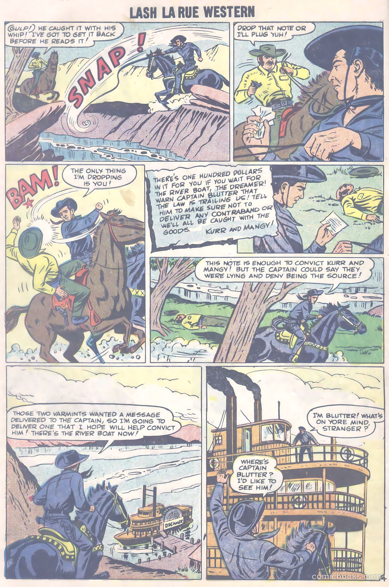 Lash Larue Western #66 (1957) — page 29 of 37