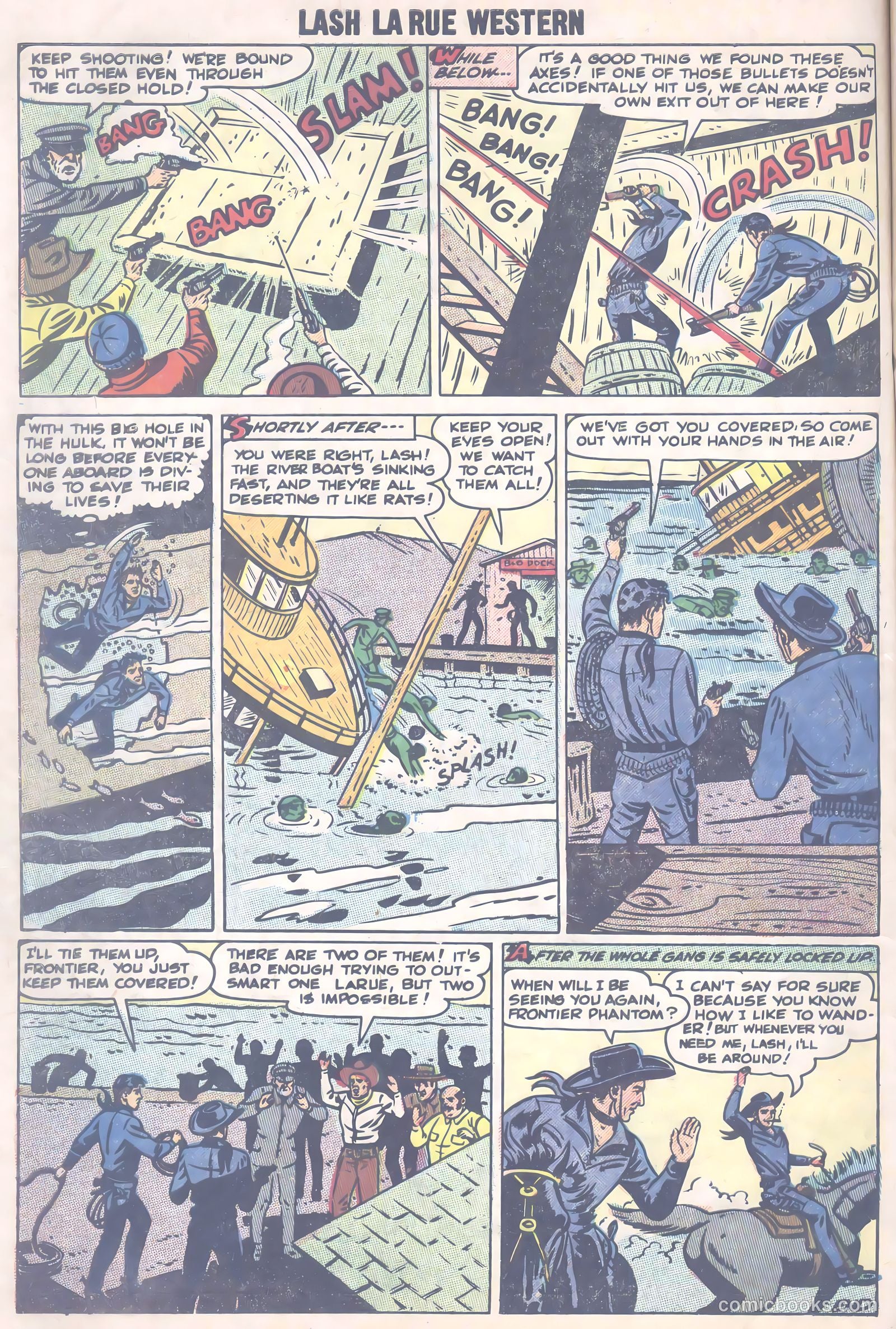 Lash Larue Western #66 (1957) — page 33 of 37