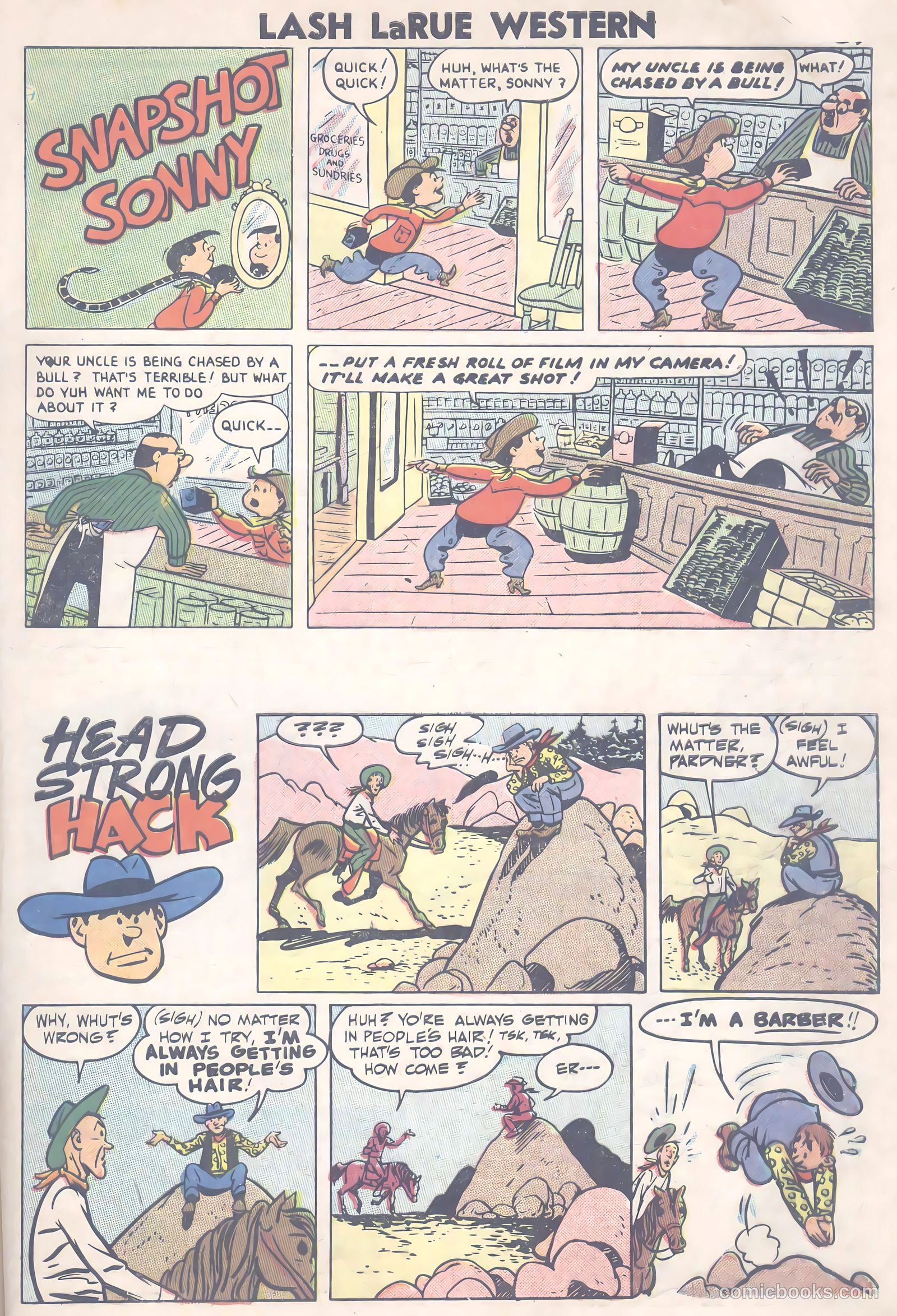 Lash Larue Western #66 (1957) — page 34 of 37