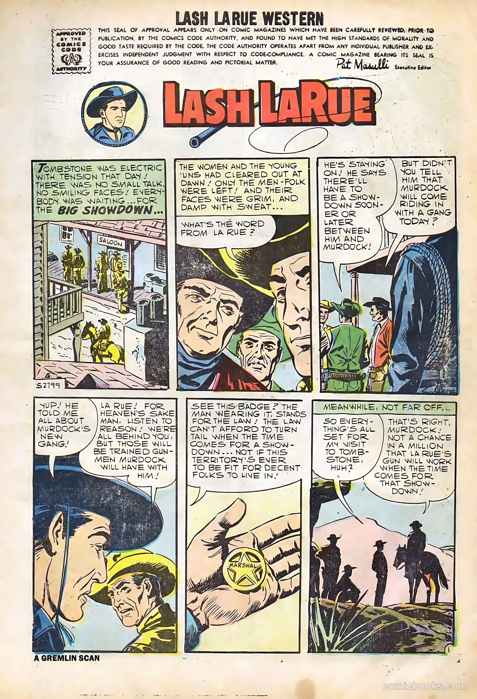 Lash Larue Western #67 (1958) — page 3 of 69
