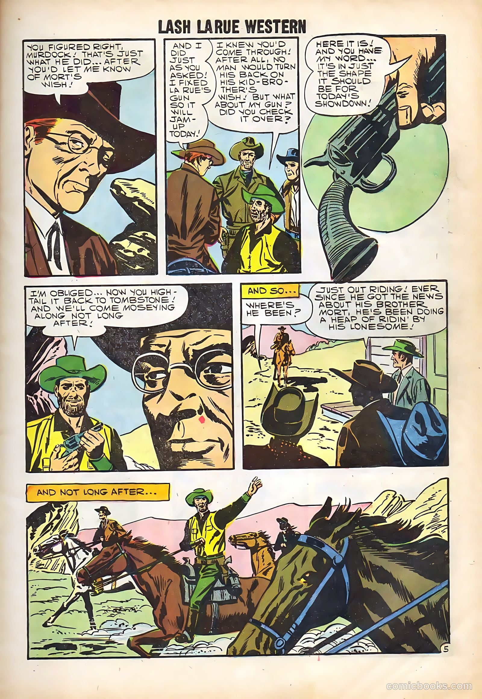 Lash Larue Western #67 (1958) — page 7 of 69