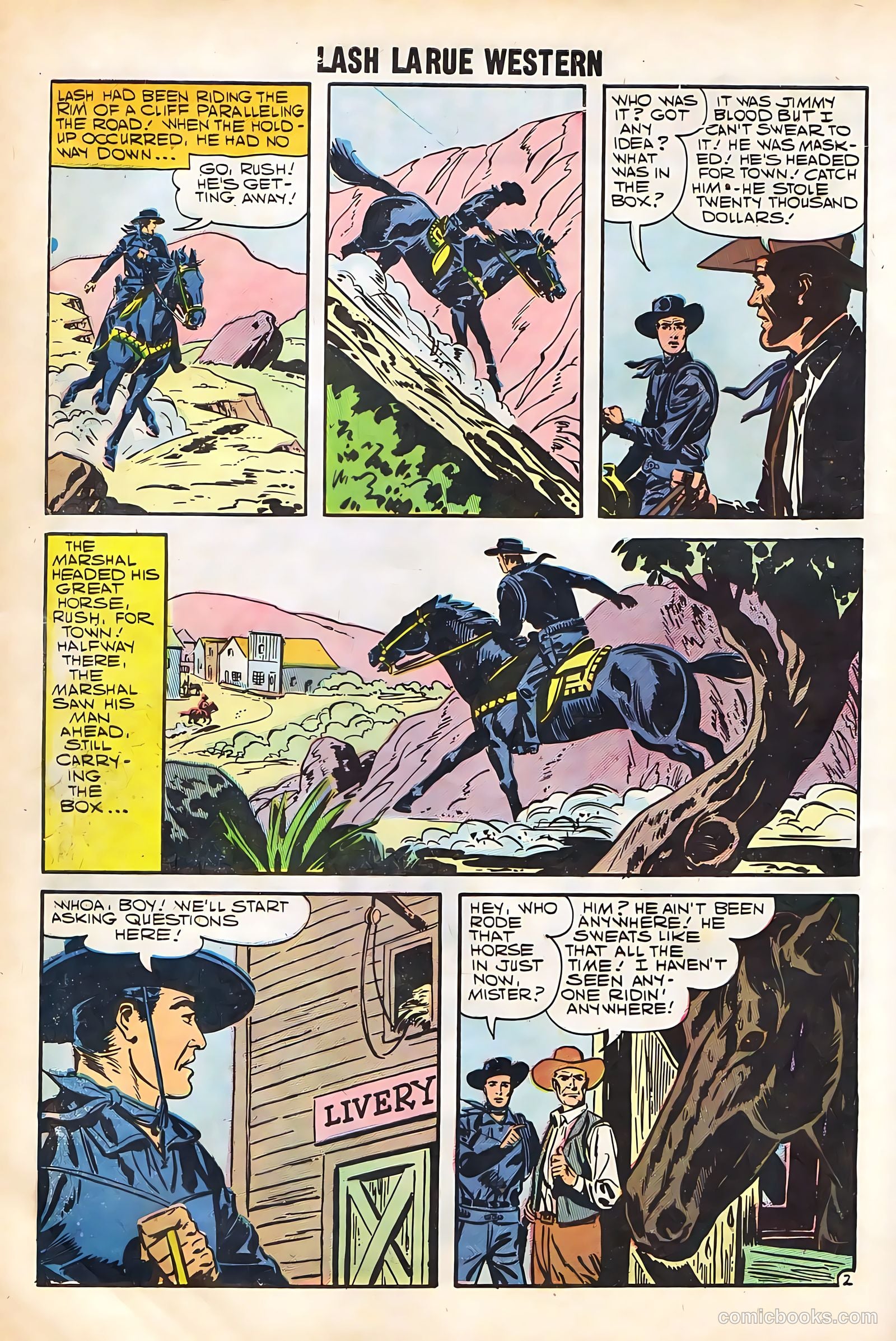 Lash Larue Western #67 (1958) — page 12 of 69