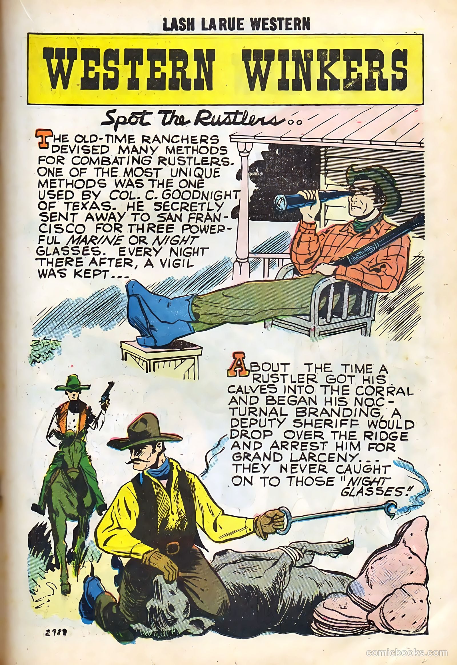 Lash Larue Western #67 (1958) — page 35 of 69