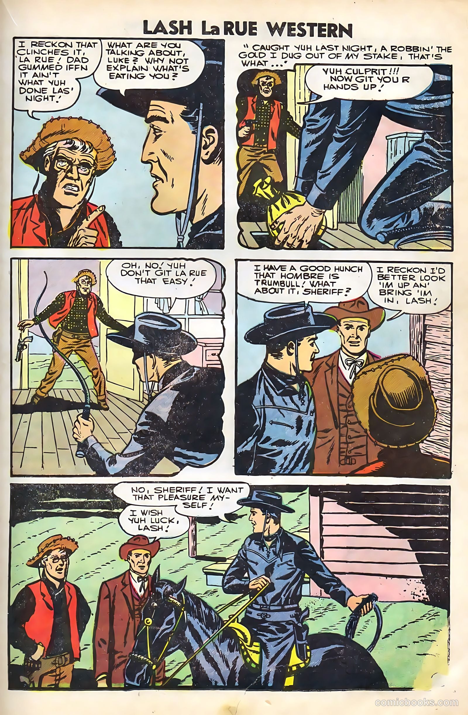 Lash Larue Western #67 (1958) — page 39 of 69