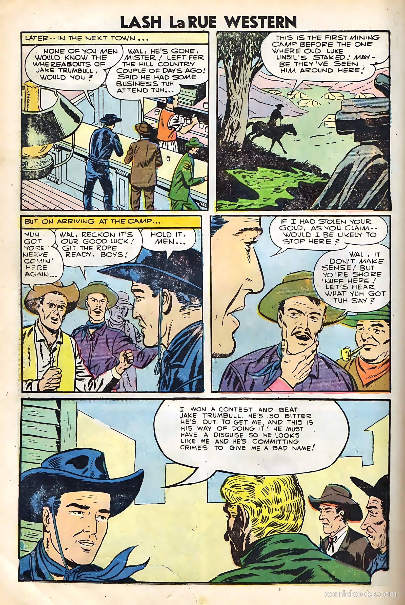 Lash Larue Western #67 (1958) — page 40 of 69