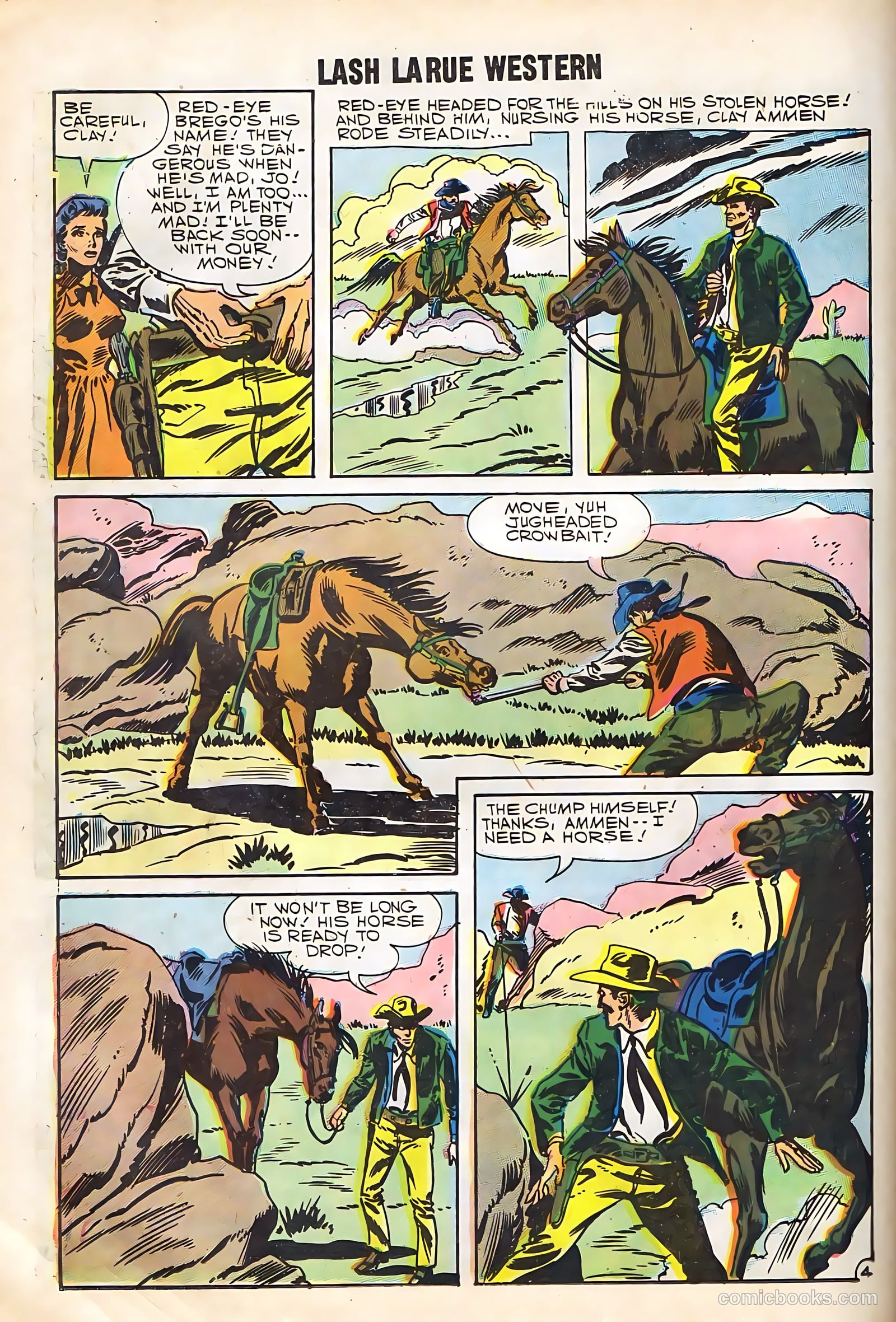 Lash Larue Western #67 (1958) — page 46 of 69