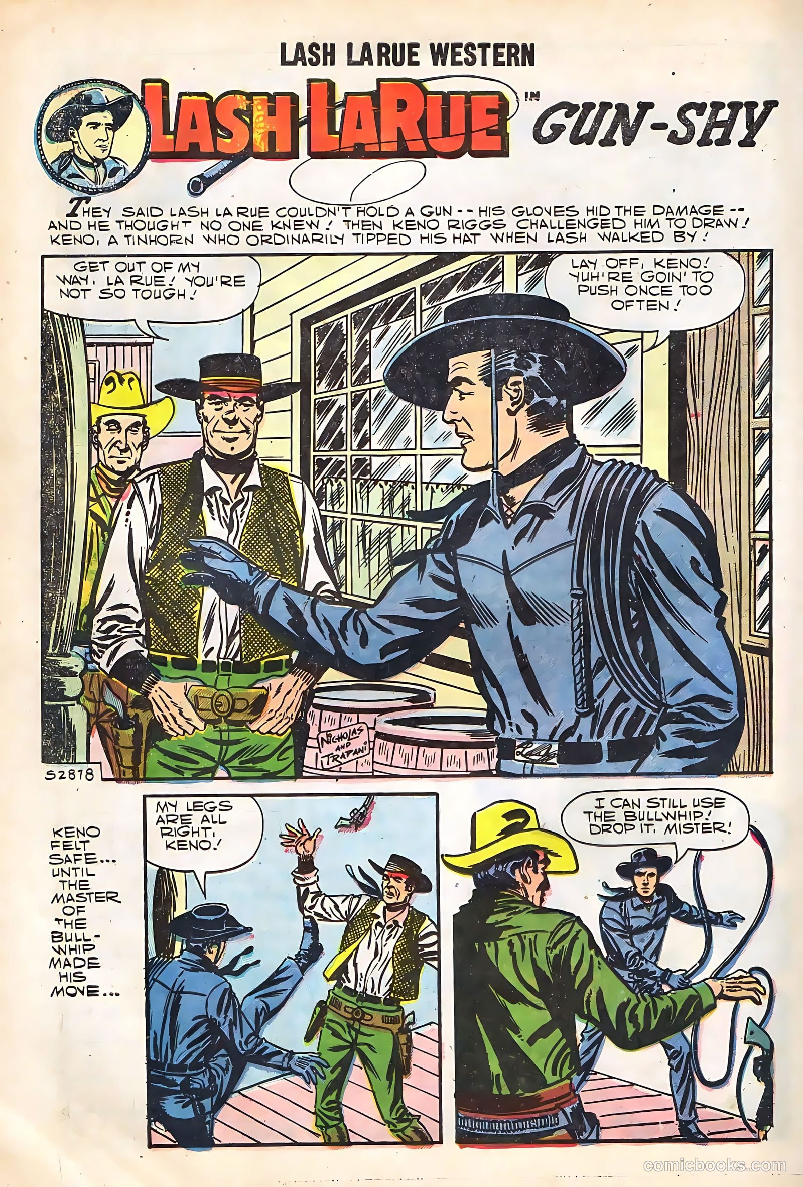 Lash Larue Western #67 (1958) — page 54 of 69