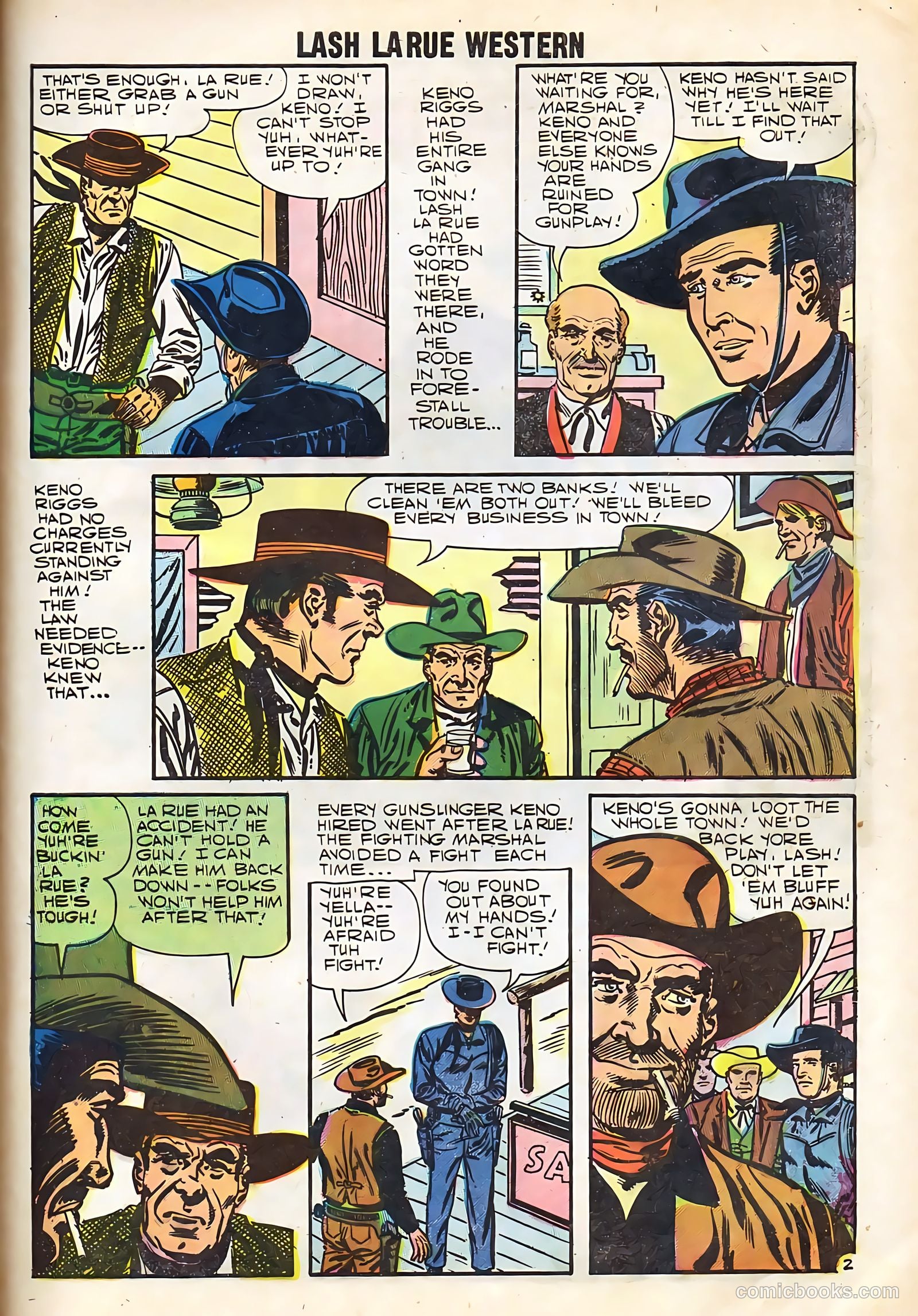 Lash Larue Western #67 (1958) — page 55 of 69