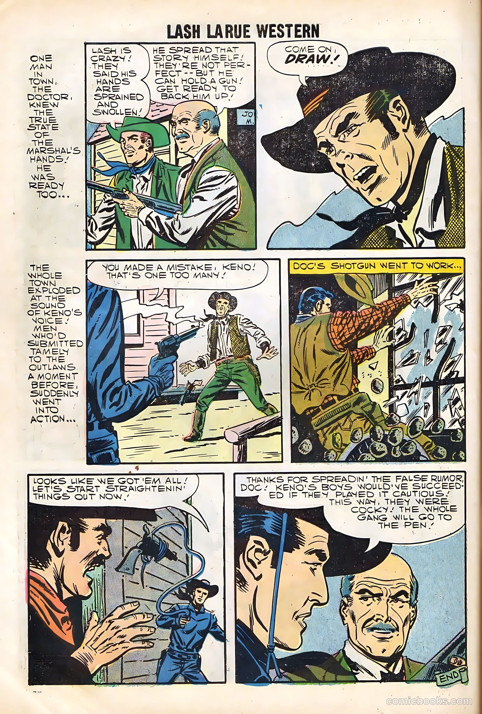 Lash Larue Western #67 (1958) — page 58 of 69