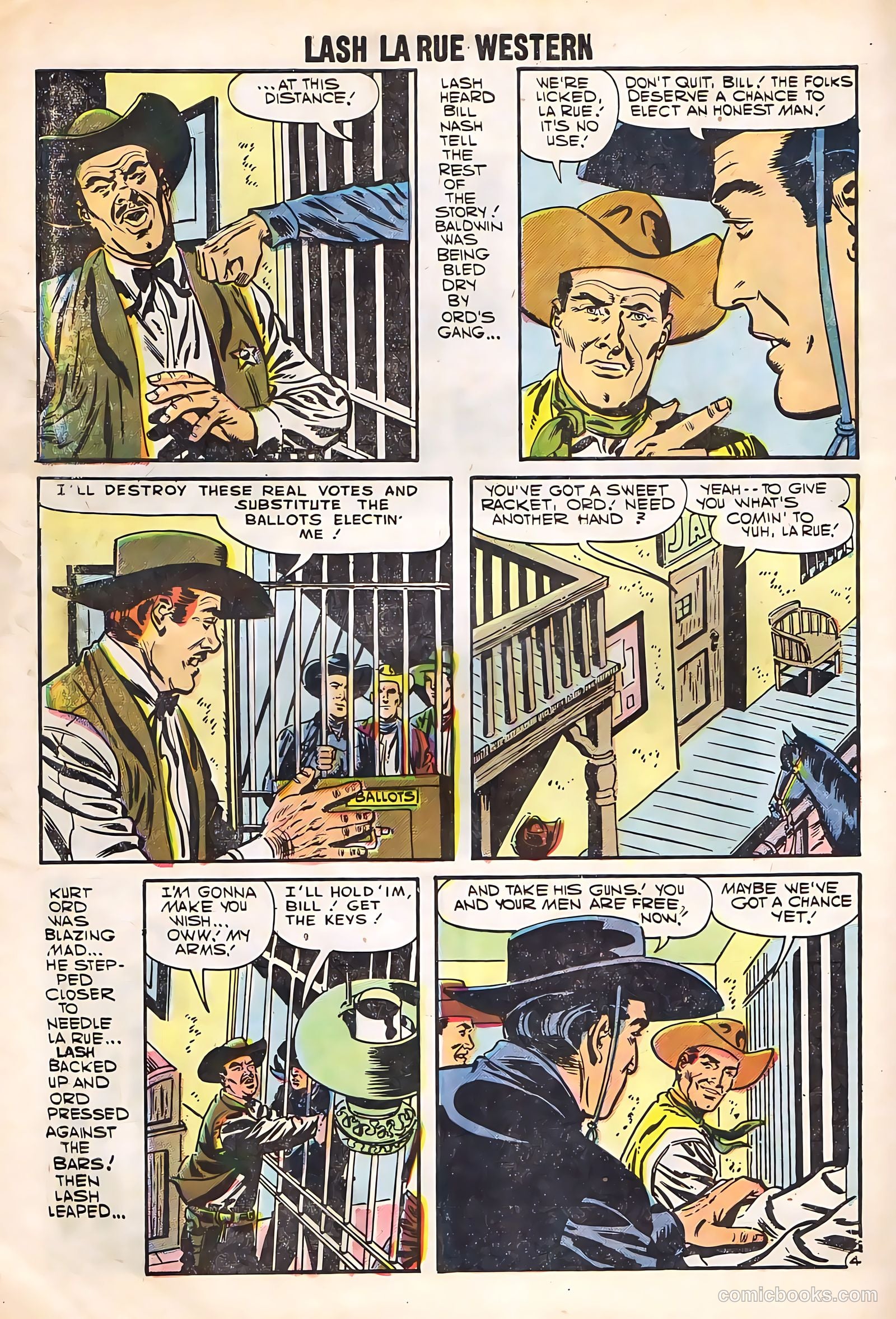 Lash Larue Western #67 (1958) — page 62 of 69