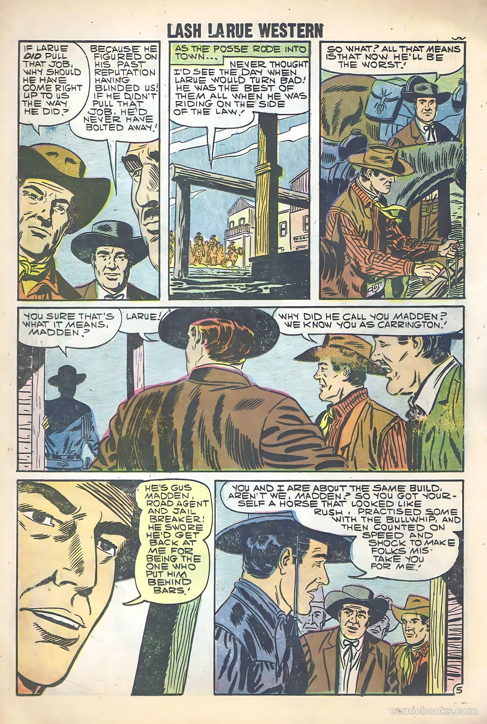 Lash Larue Western #68 (1958) — page 32 of 68