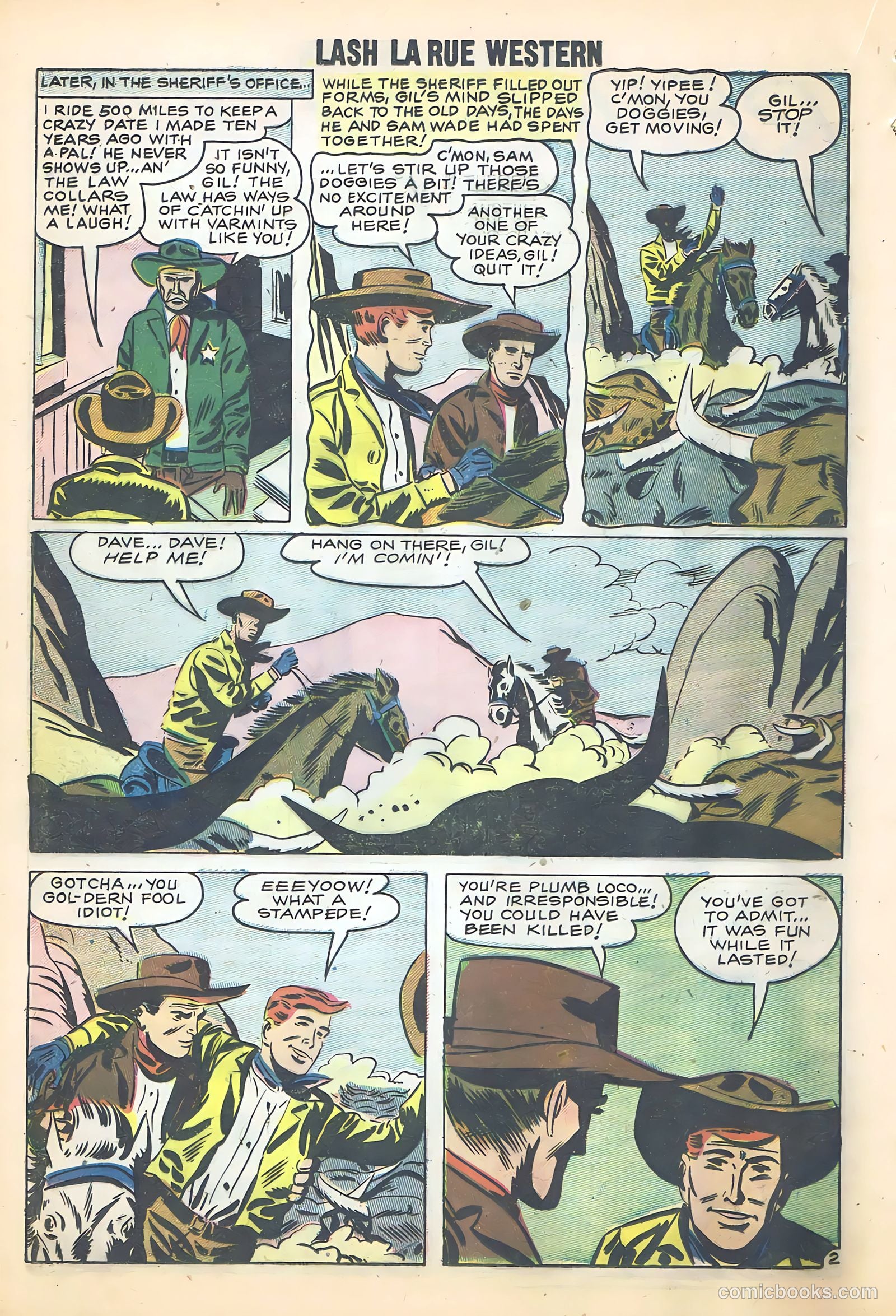 Lash Larue Western #68 (1958) — page 38 of 68