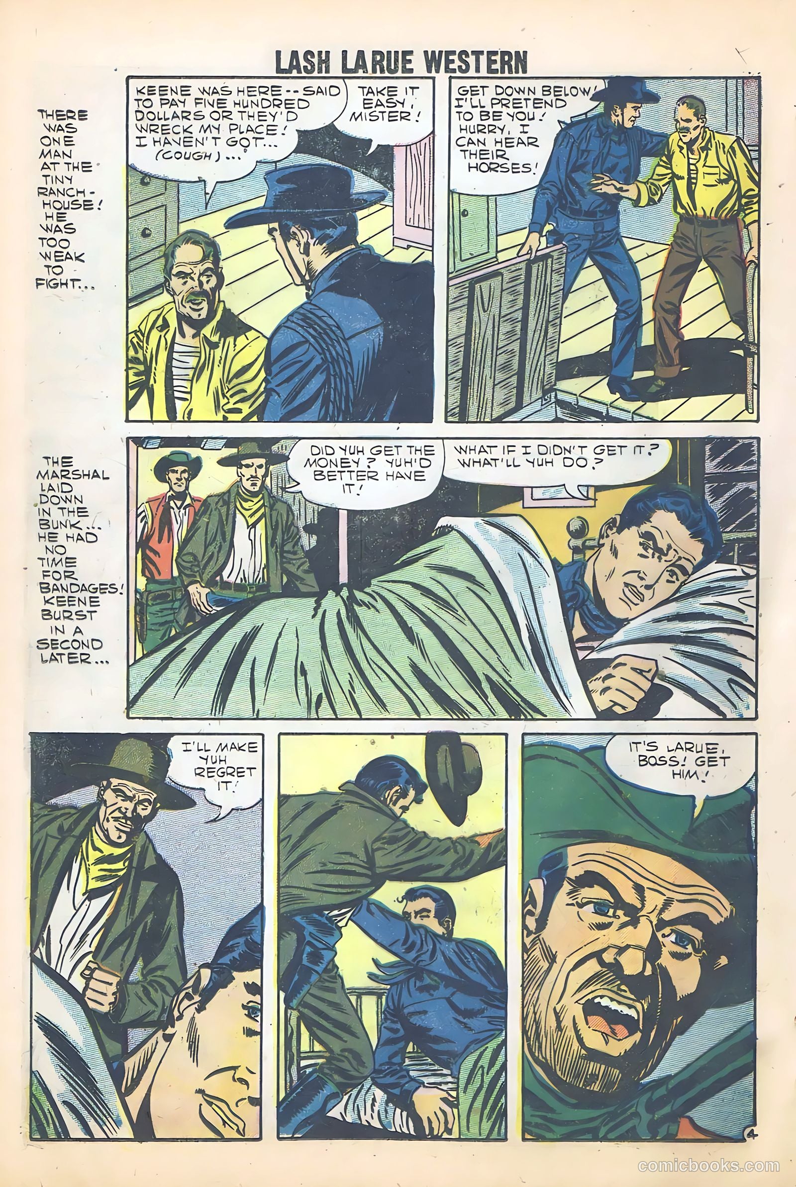 Lash Larue Western #68 (1958) — page 46 of 68
