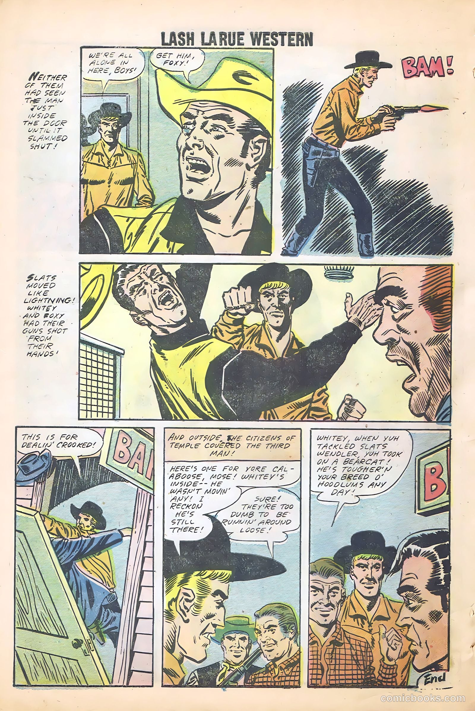 Lash Larue Western #68 (1958) — page 56 of 68