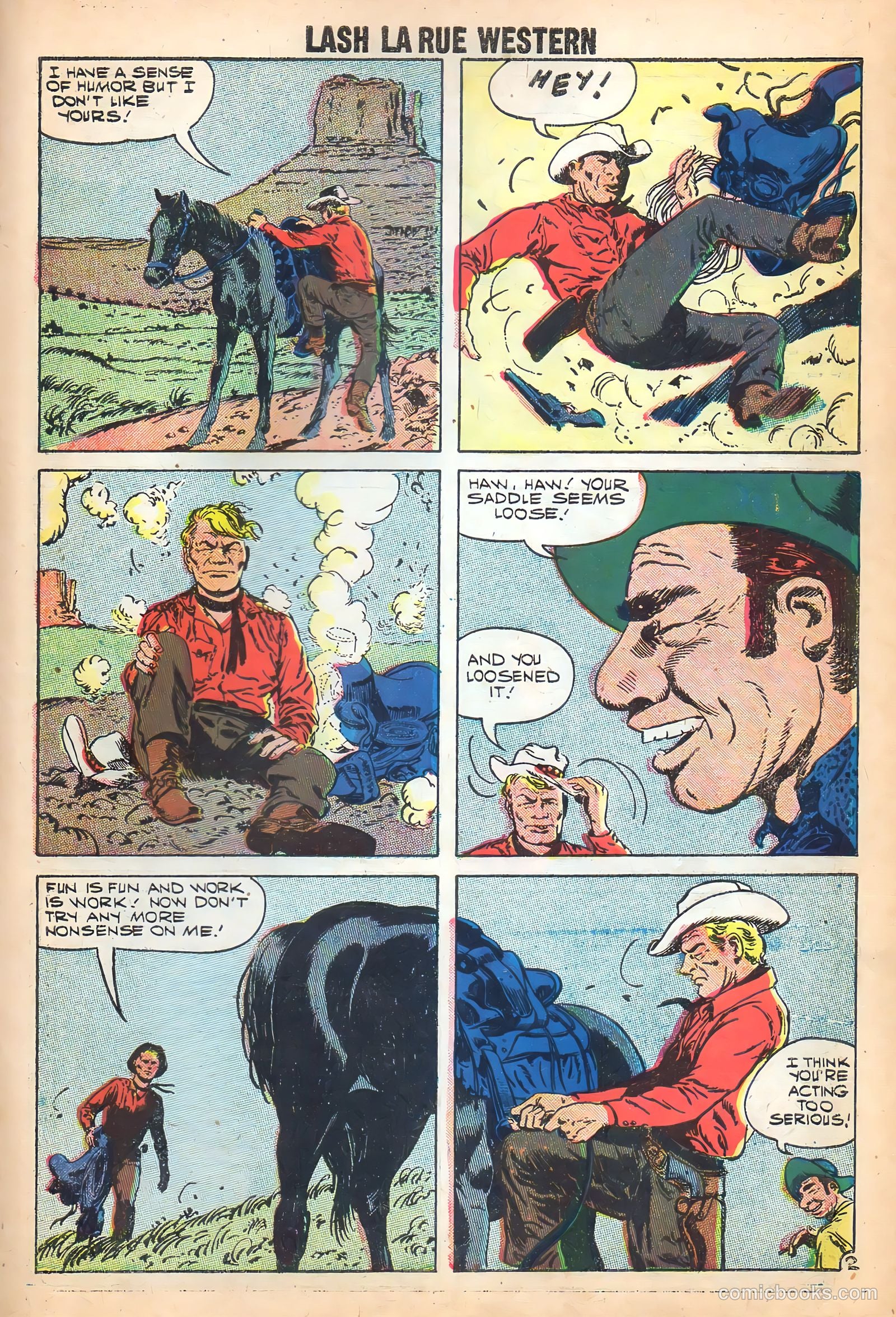 Lash Larue Western #71 (1959) — page 28 of 37