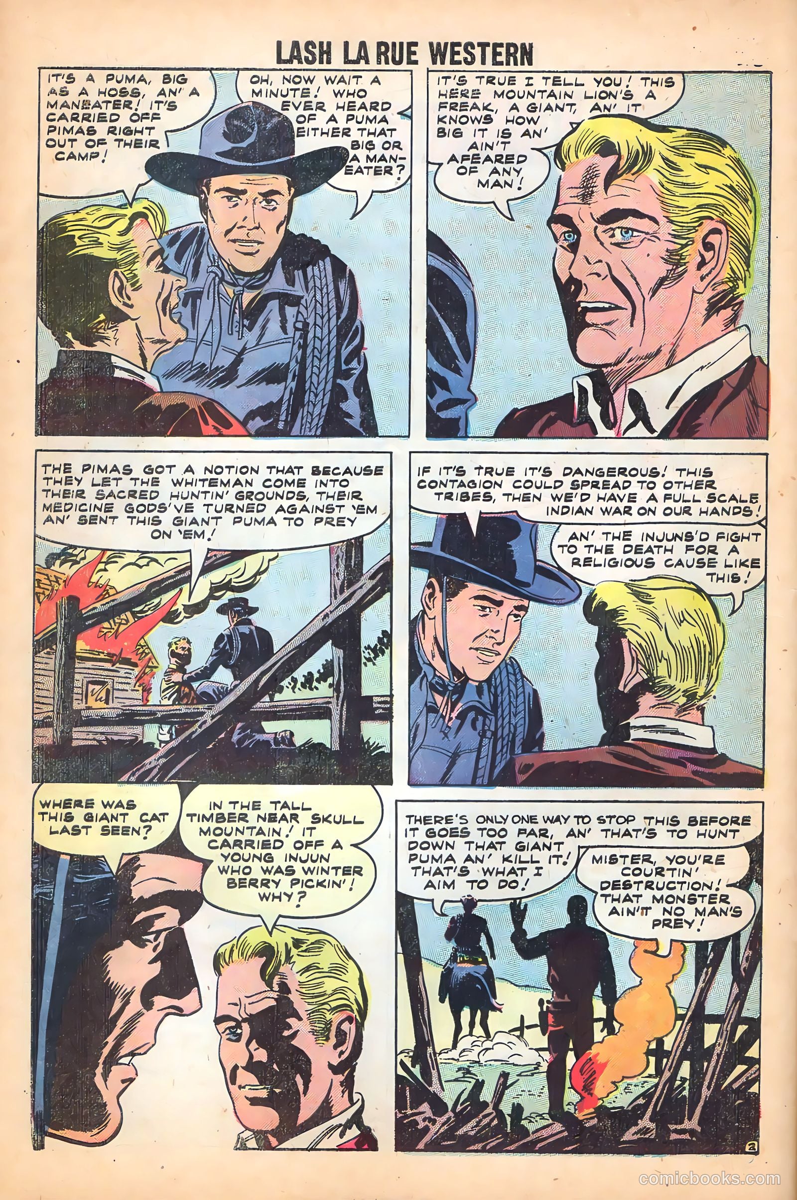 Lash Larue Western #71 (1959) — page 31 of 37
