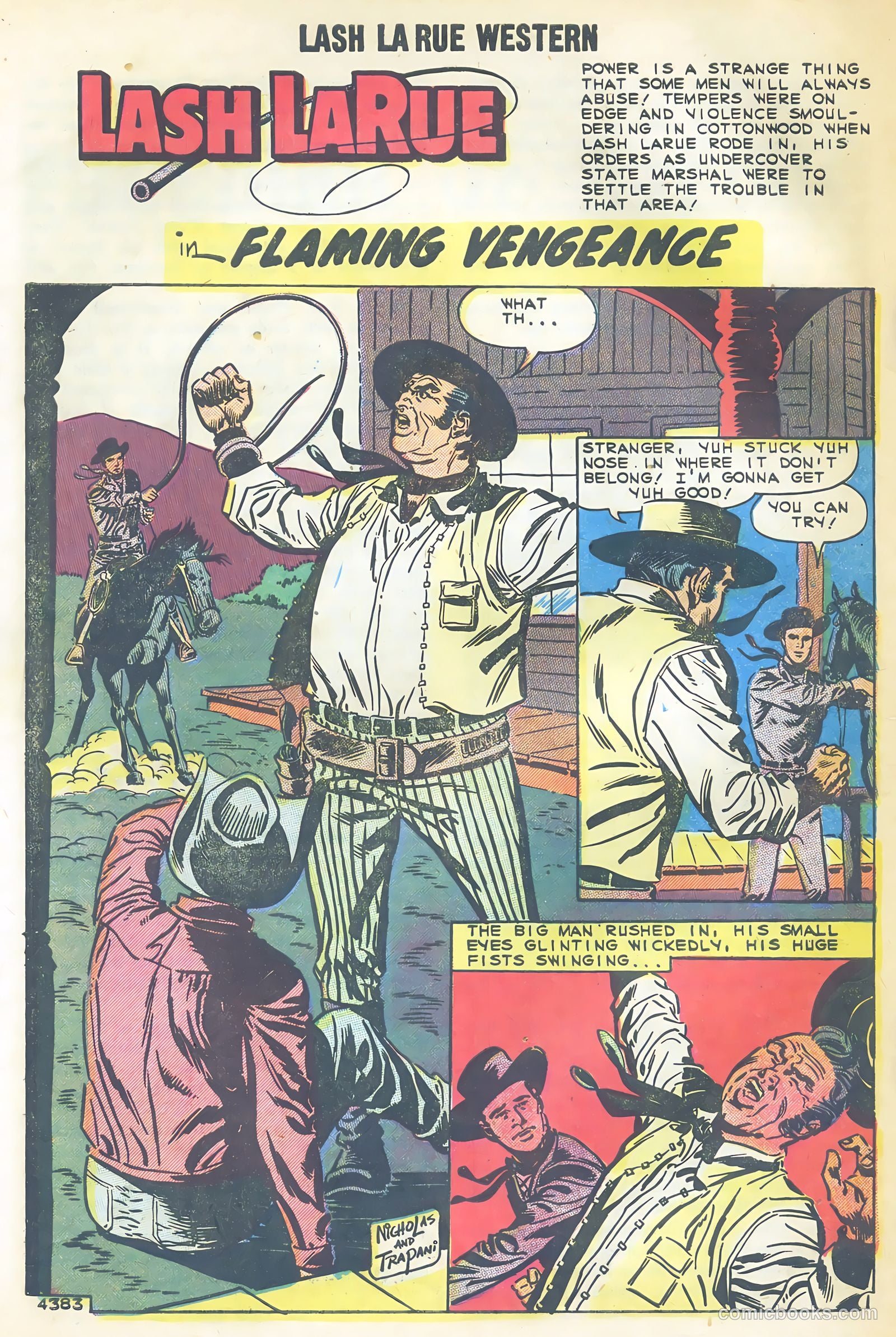 Lash Larue Western #73 (1959) — page 28 of 37