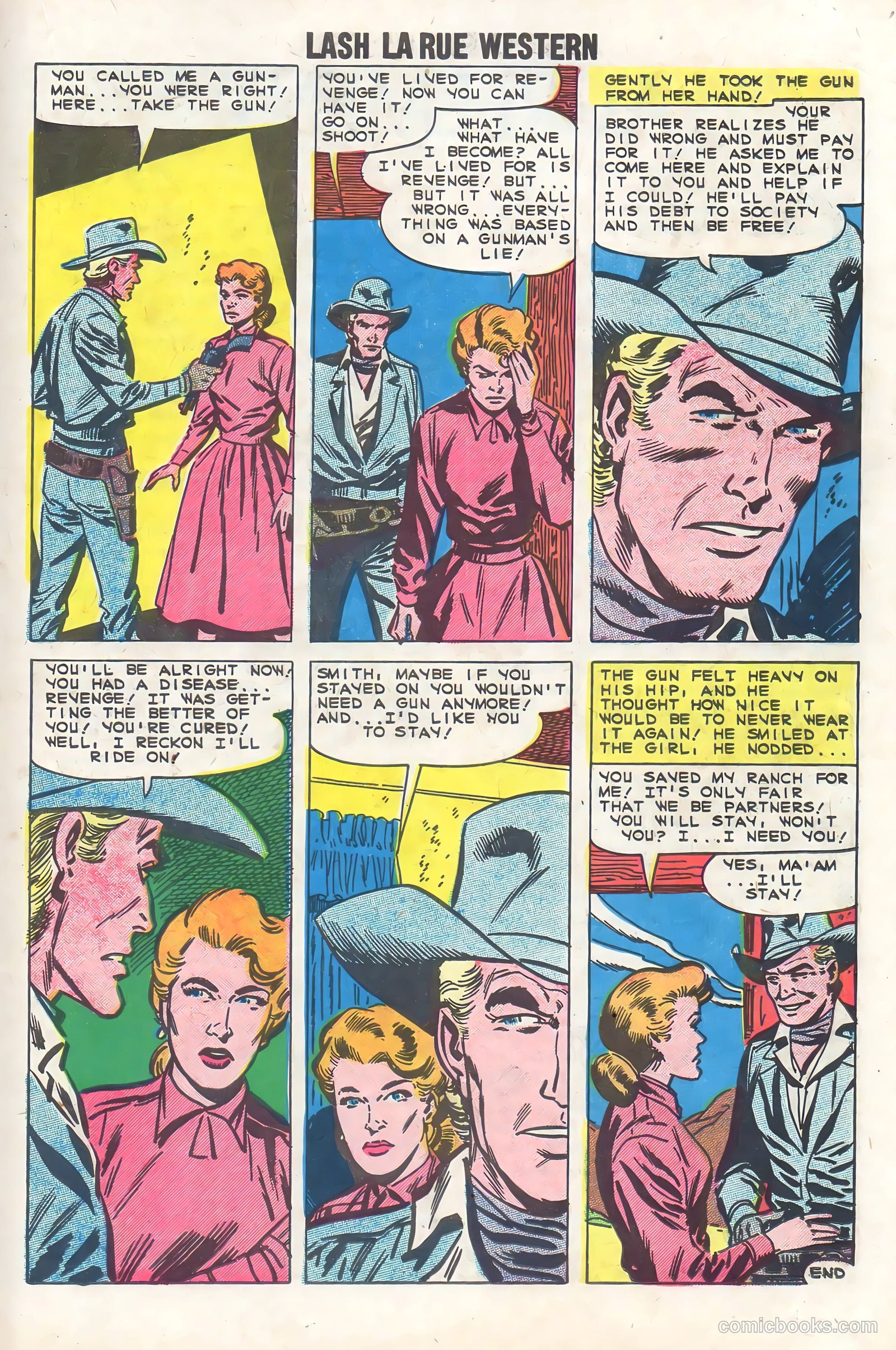 Lash Larue Western #74 (1959) — page 19 of 36