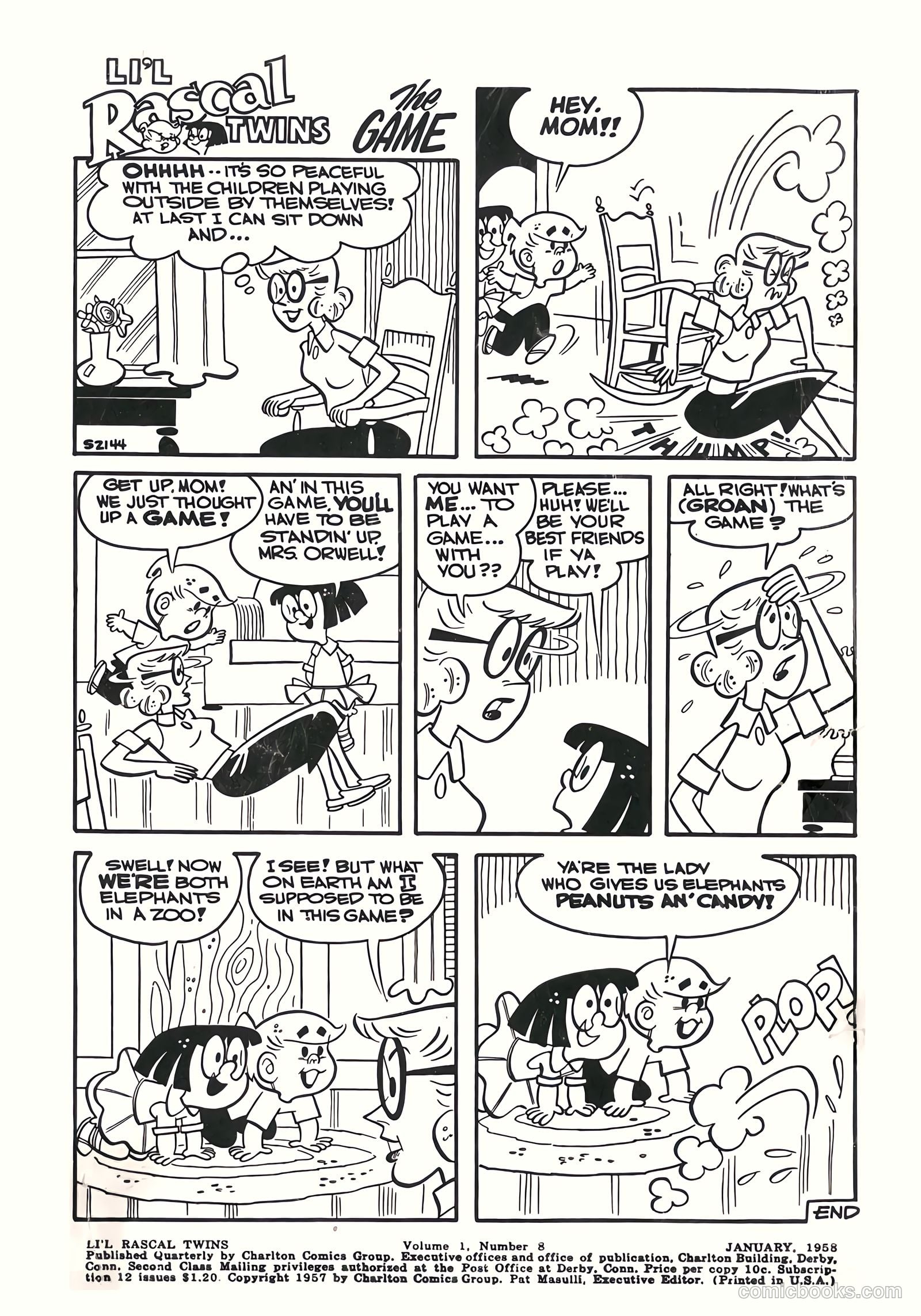Li'l Rascal Twins #8 (1958) — page 2 of 35