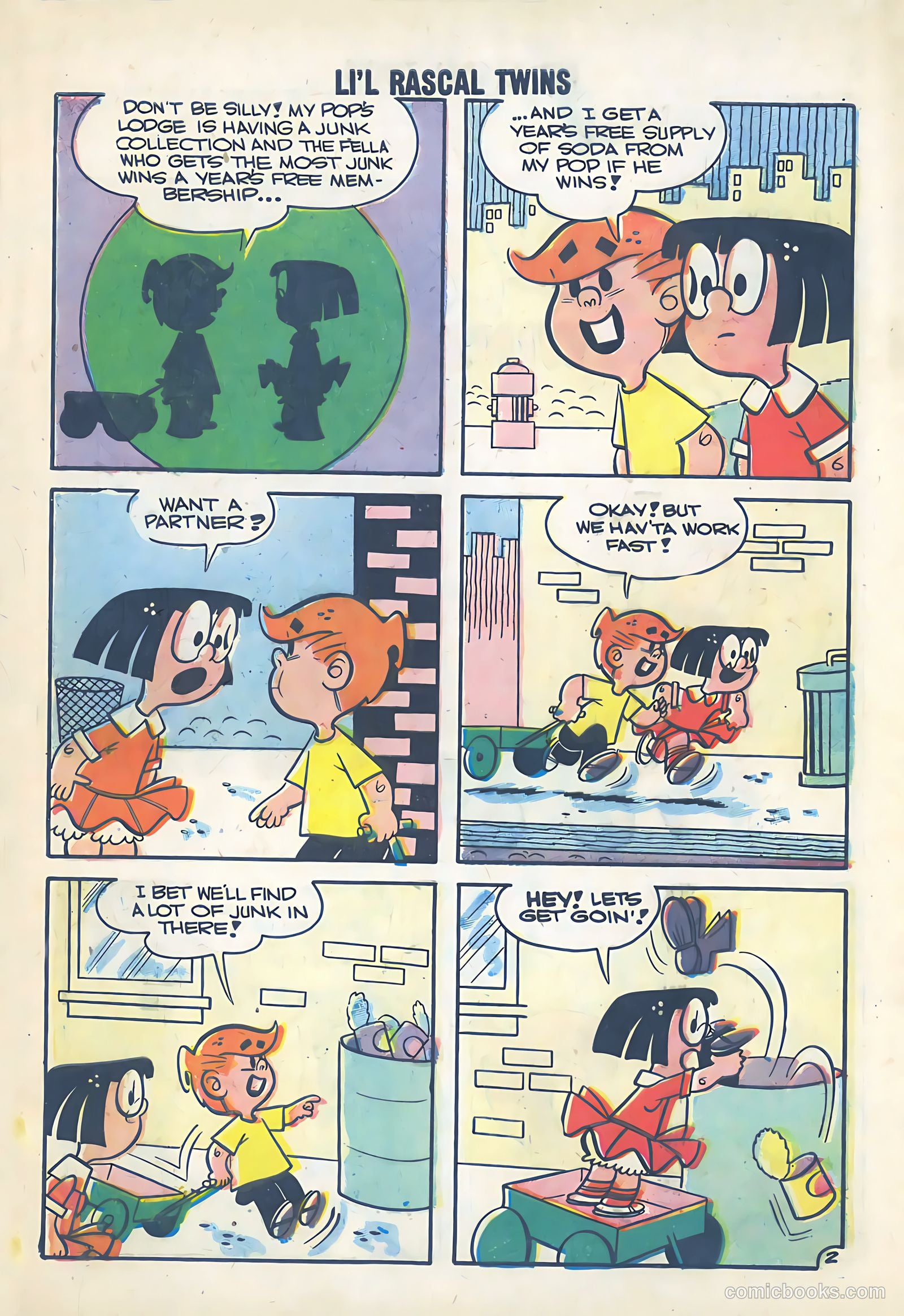 Li'l Rascal Twins #8 (1958) — page 4 of 35