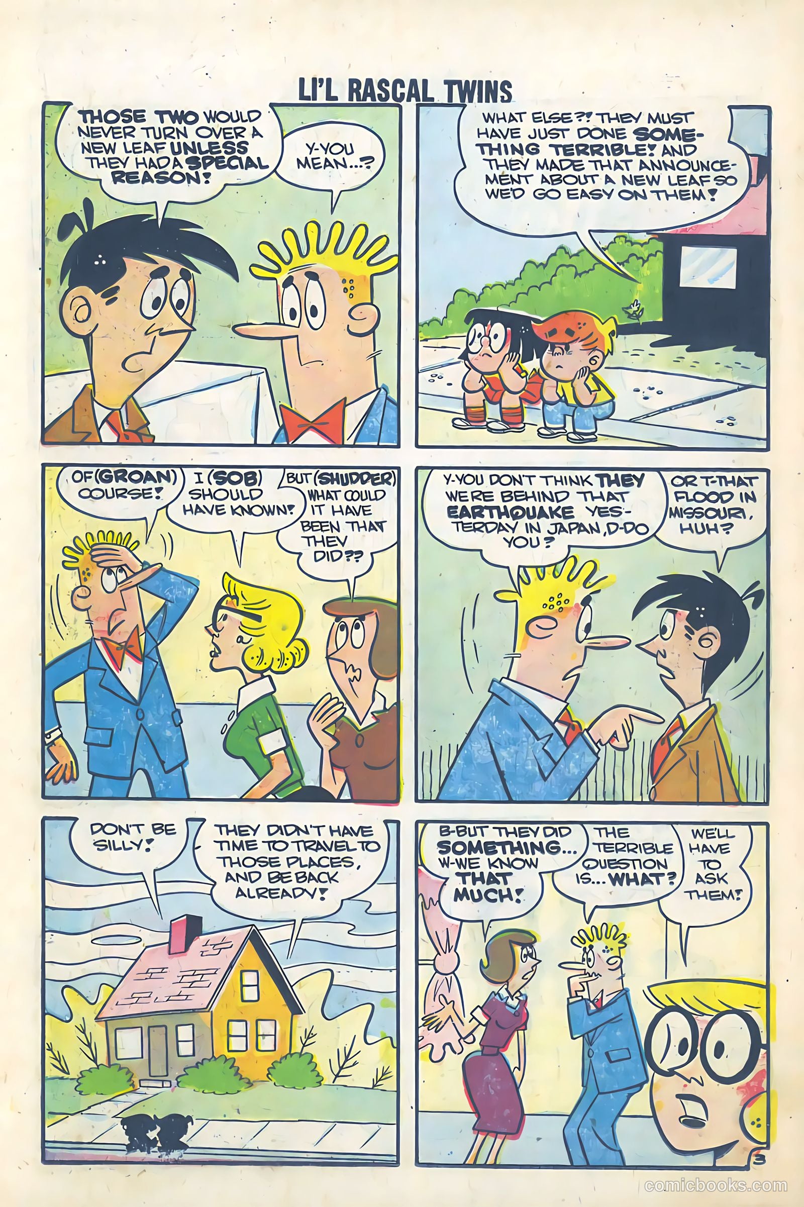 Li'l Rascal Twins #8 (1958) — page 15 of 35