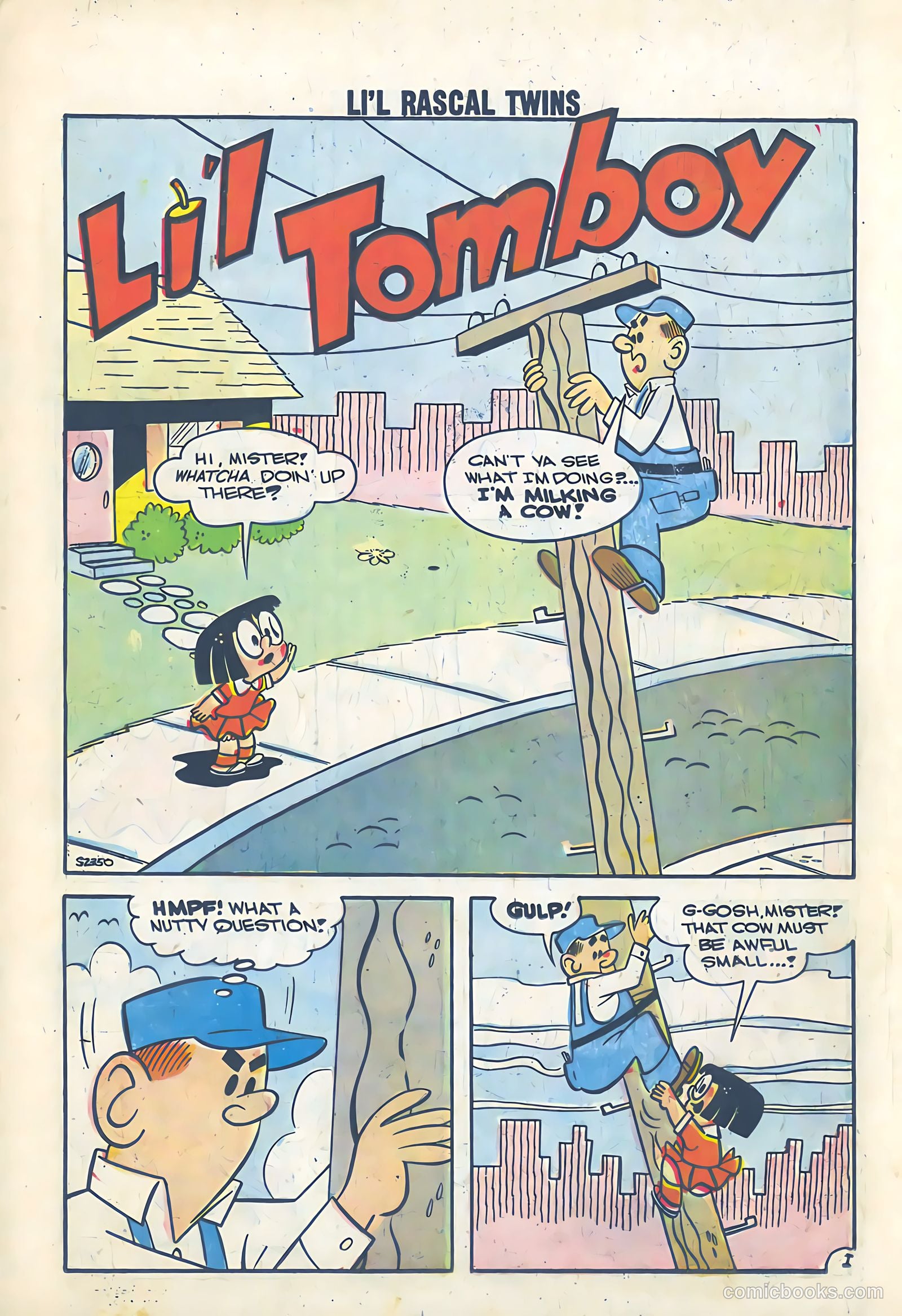 Li'l Rascal Twins #8 (1958) — page 21 of 35