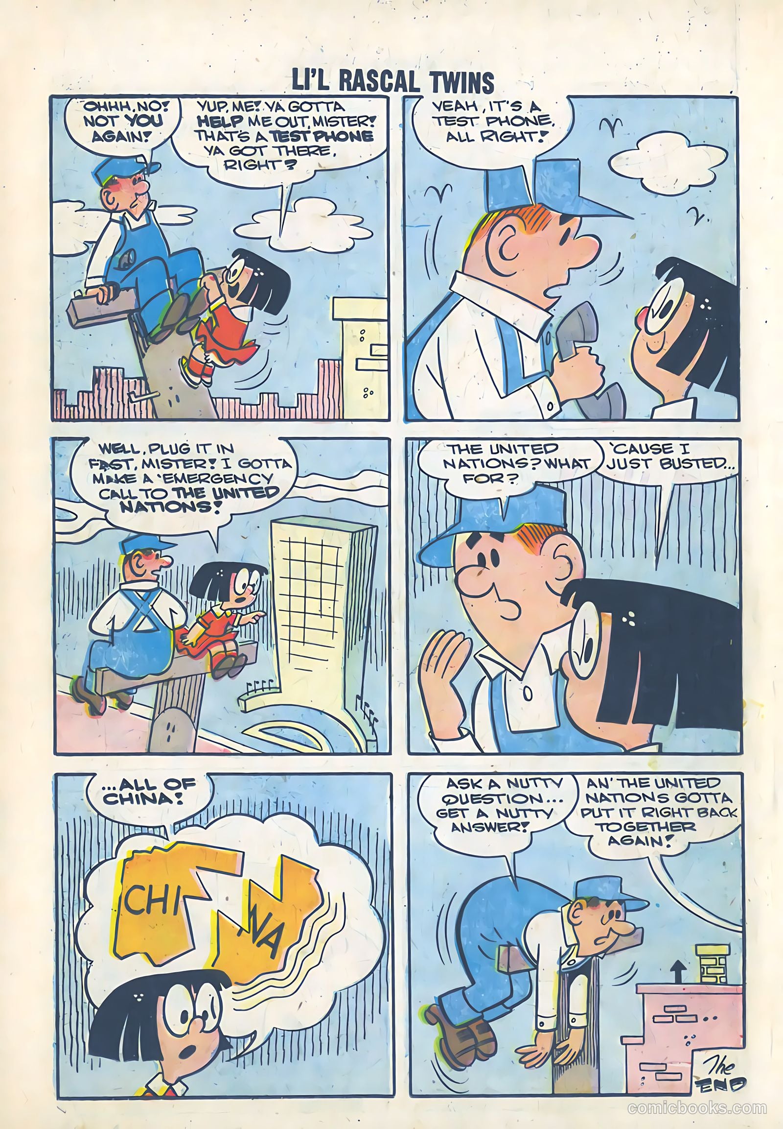 Li'l Rascal Twins #8 (1958) — page 25 of 35
