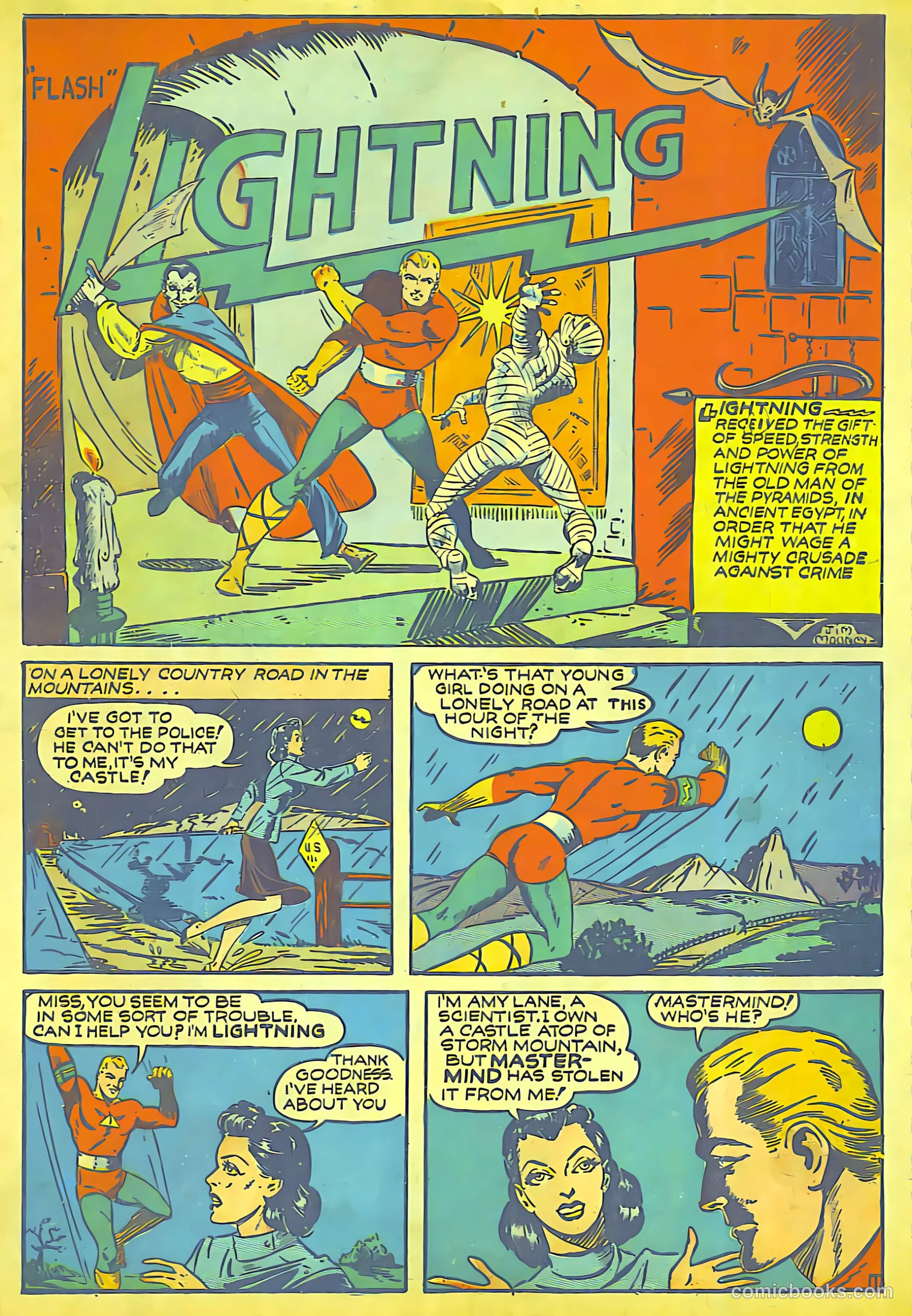Lightning Comics #1 (1941) — page 2 of 65