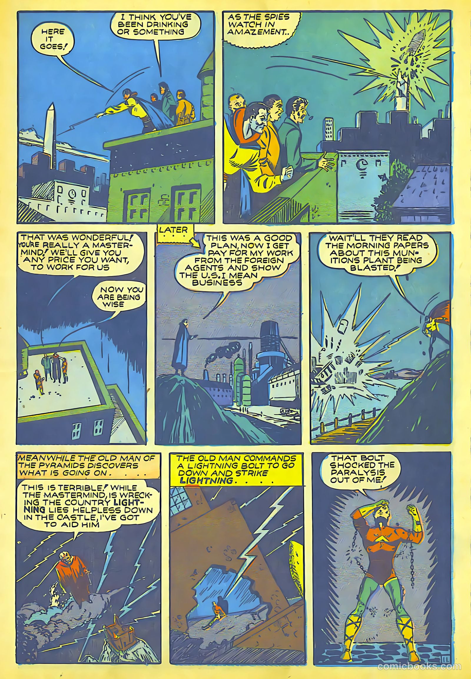 Lightning Comics #1 (1941) — page 12 of 65
