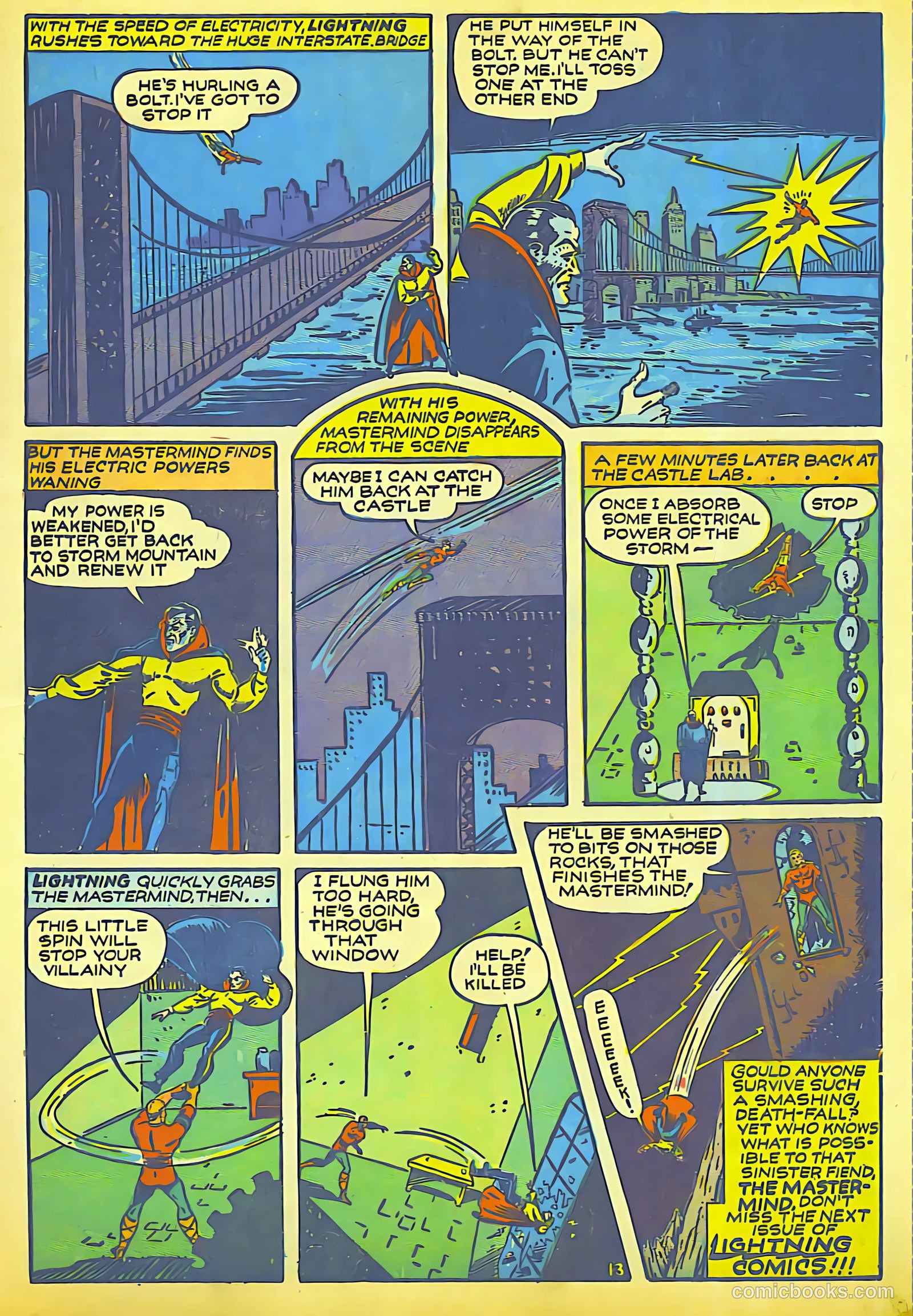 Lightning Comics #1 (1941) — page 14 of 65