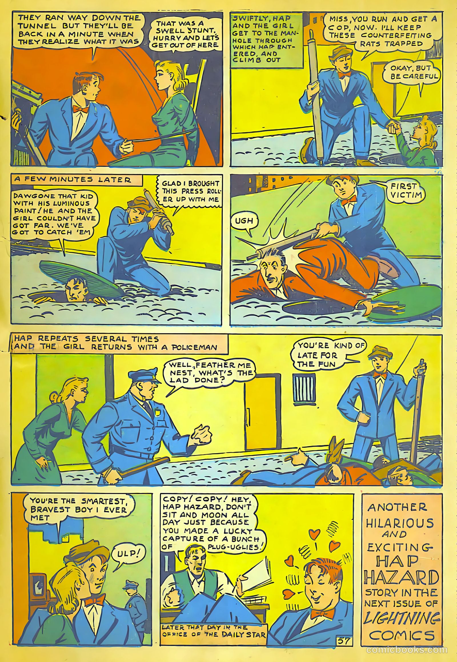Lightning Comics #1 (1941) — page 58 of 65