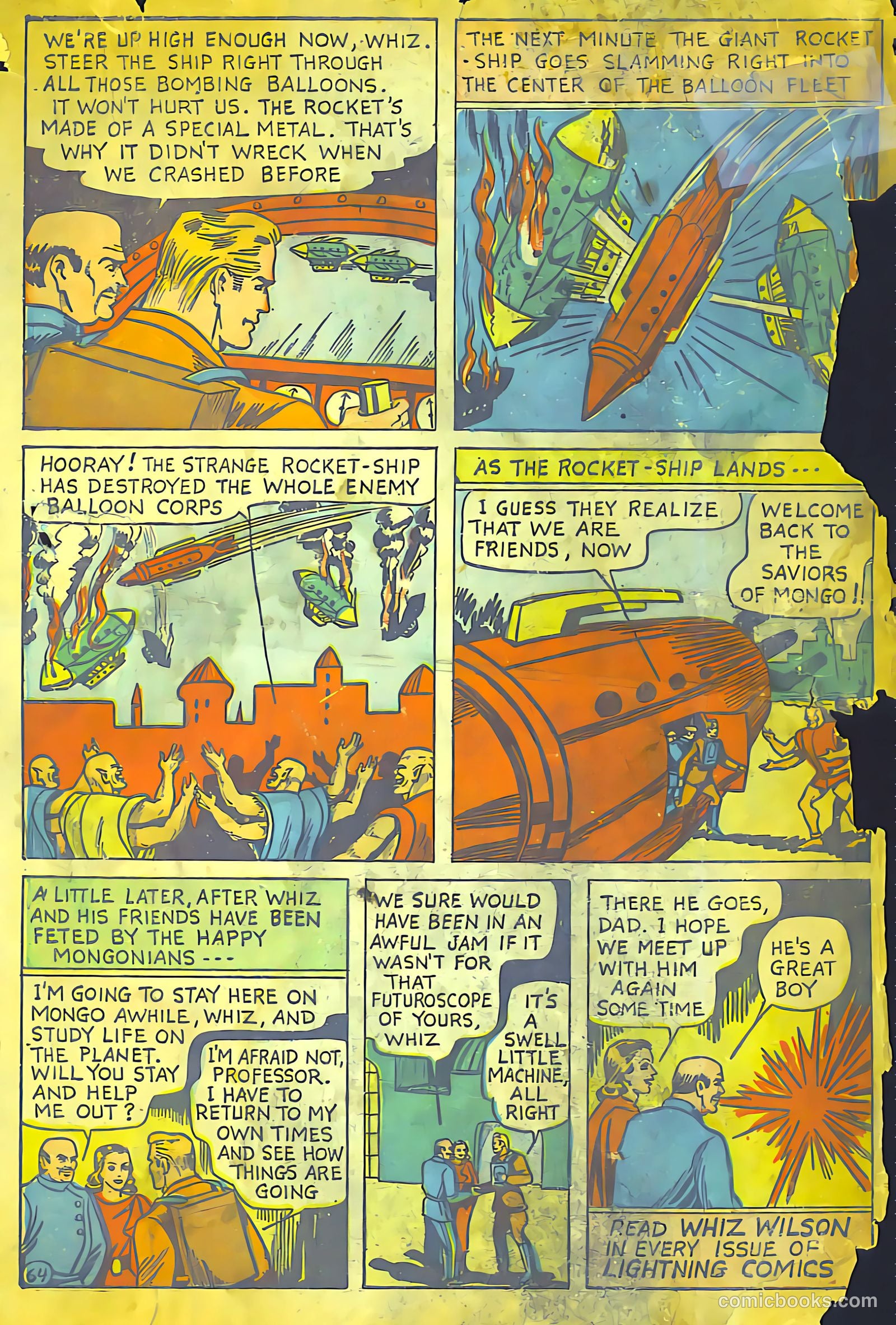 Lightning Comics #1 (1941) — page 65 of 65