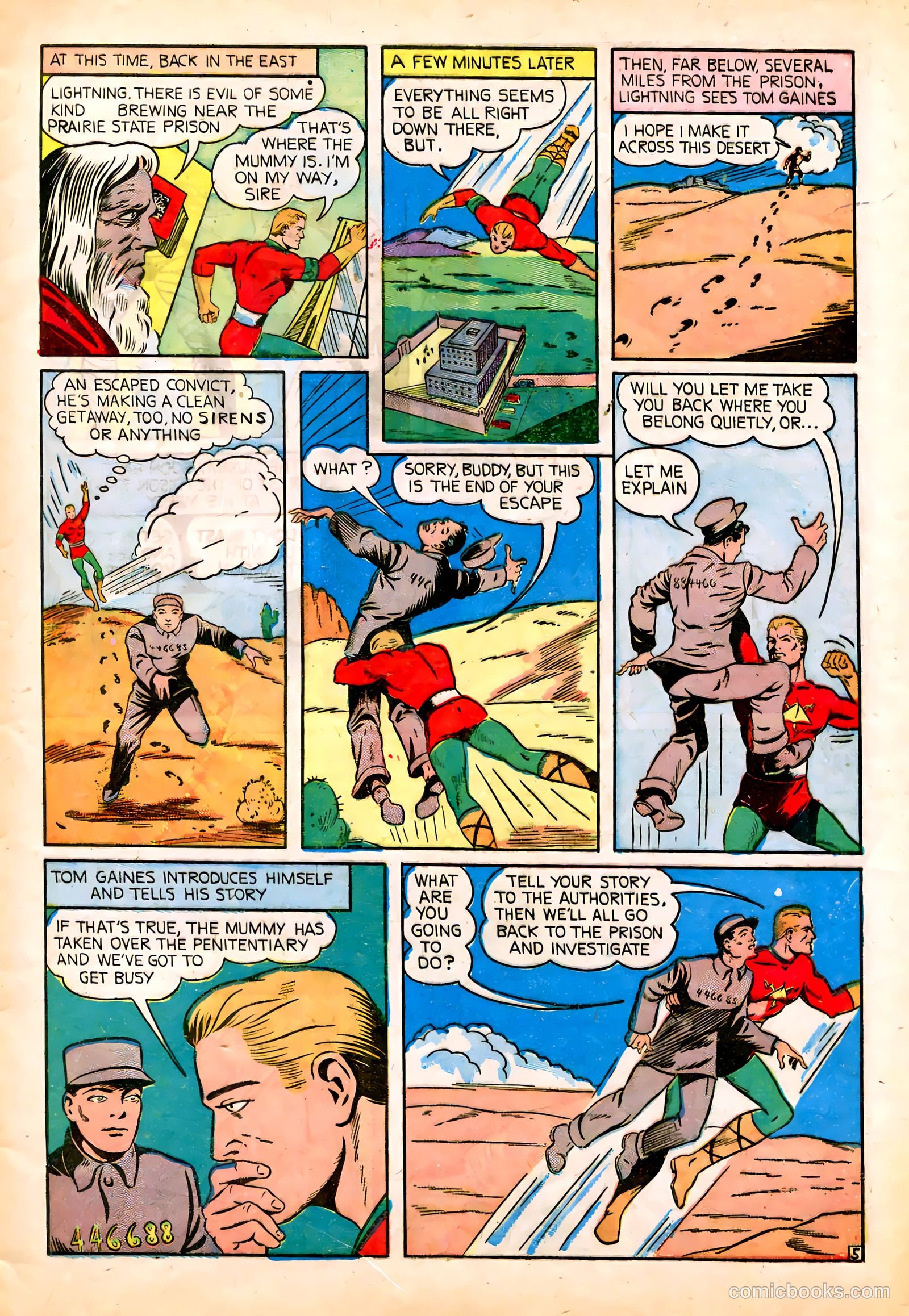Lightning Comics #6 (1942) — page 7 of 68