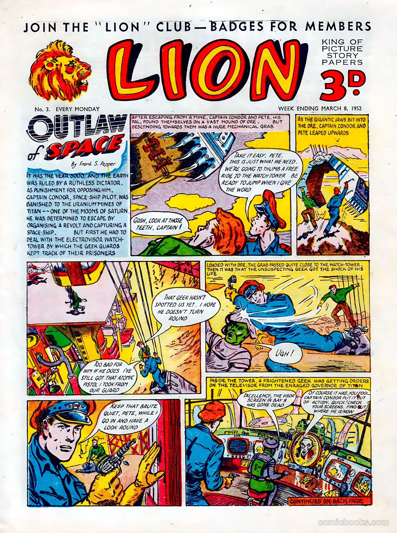 Lion #3 cover