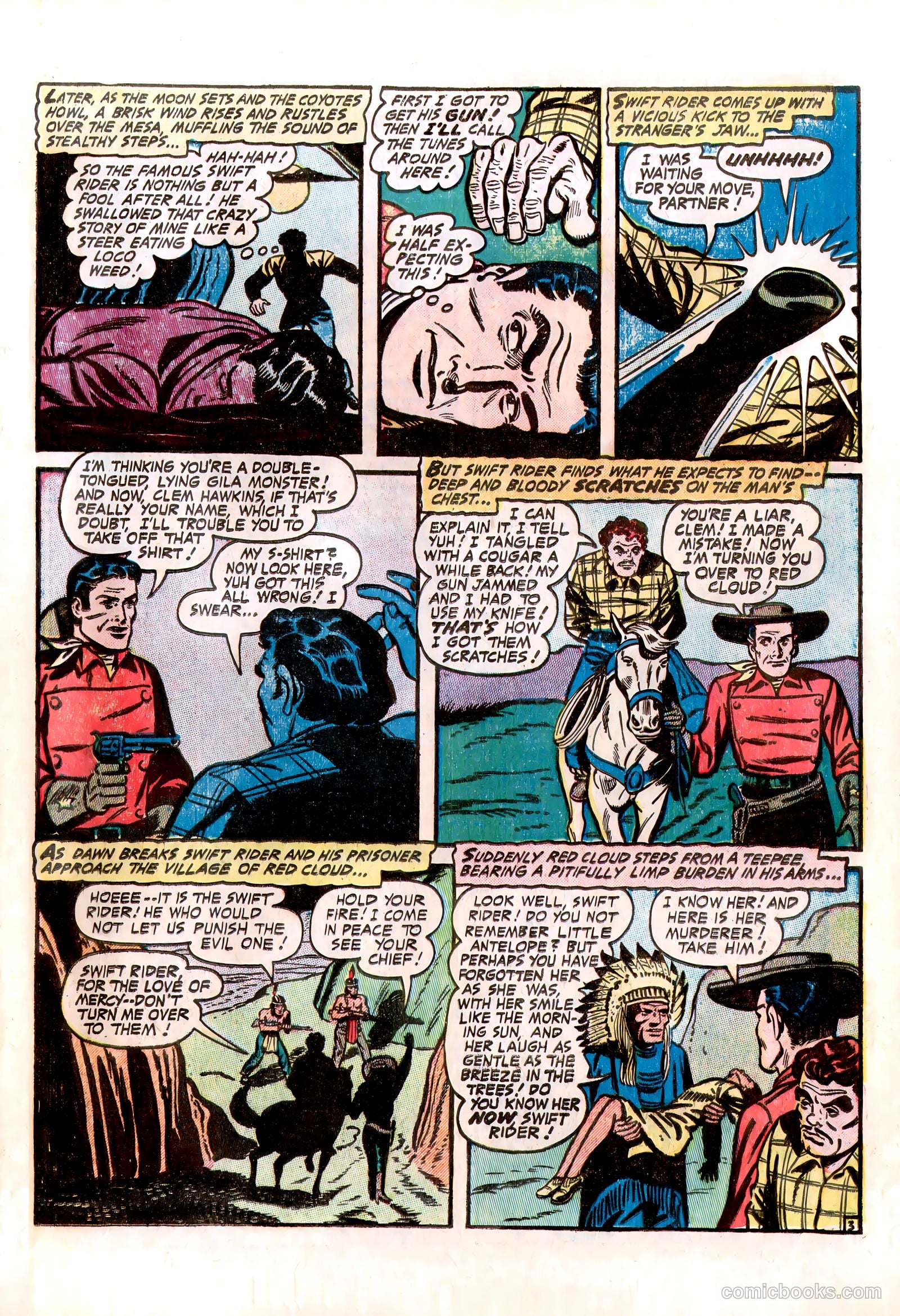 Lone Eagle #1 (1954) — page 23 of 36