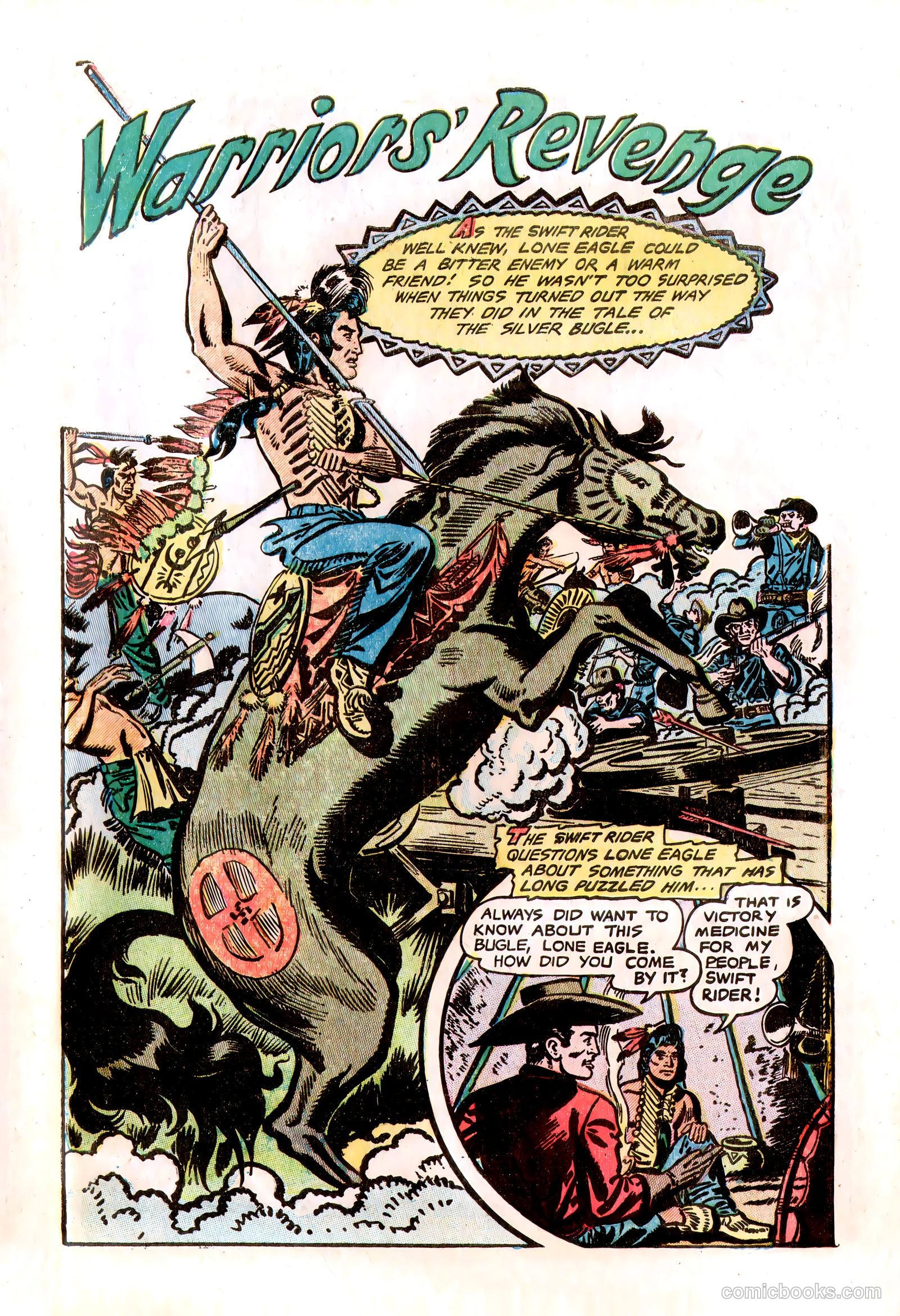 Lone Eagle #1 (1954) — page 27 of 36