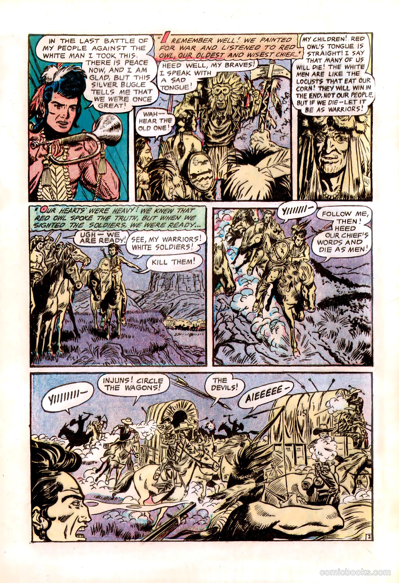 Lone Eagle #1 (1954) — page 28 of 36