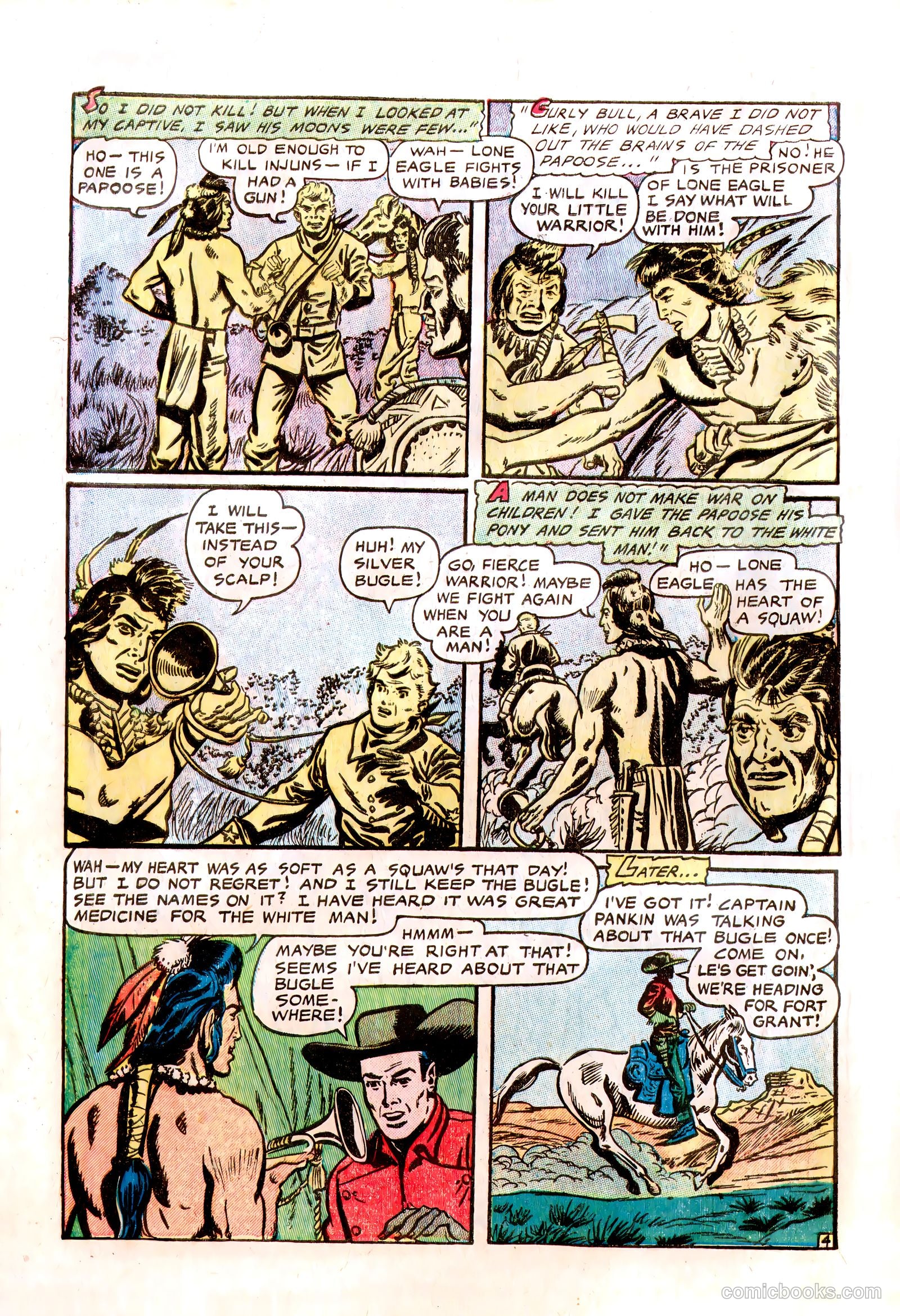 Lone Eagle #1 (1954) — page 30 of 36