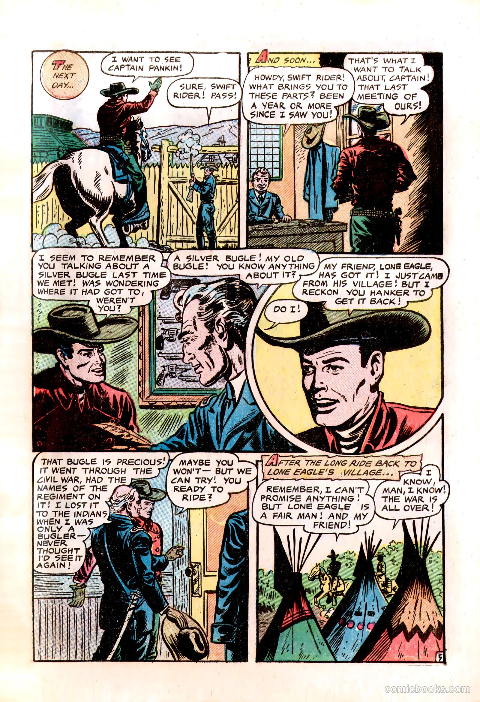 Lone Eagle #1 (1954) — page 31 of 36
