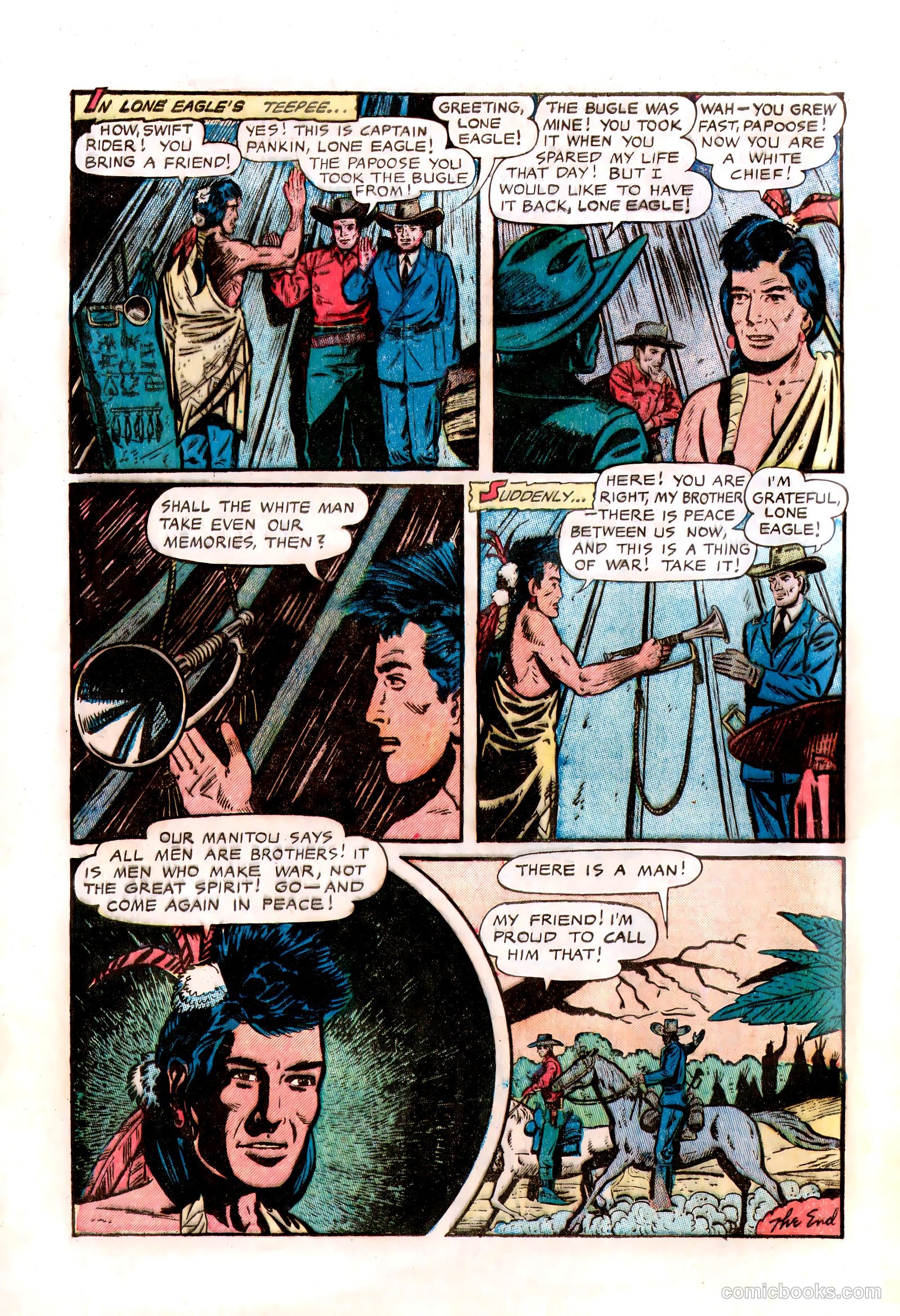 Lone Eagle #1 (1954) — page 32 of 36