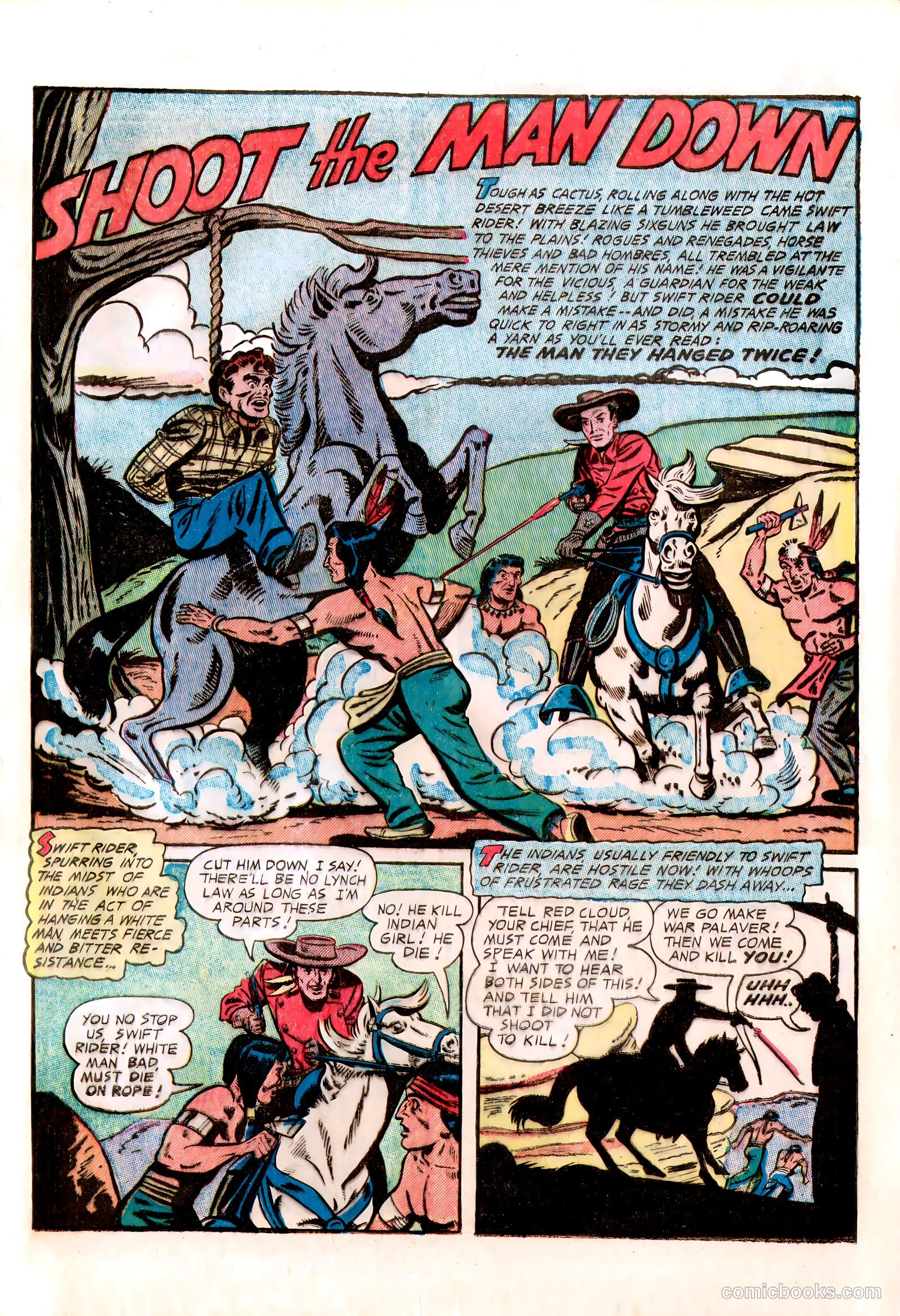 Lone Eagle #1 (1956) — page 21 of 36