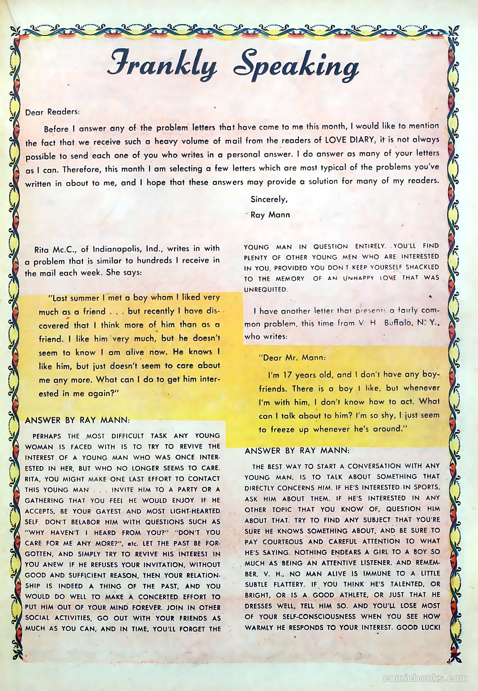 Love Diary #15 (1951) — page 29 of 52
