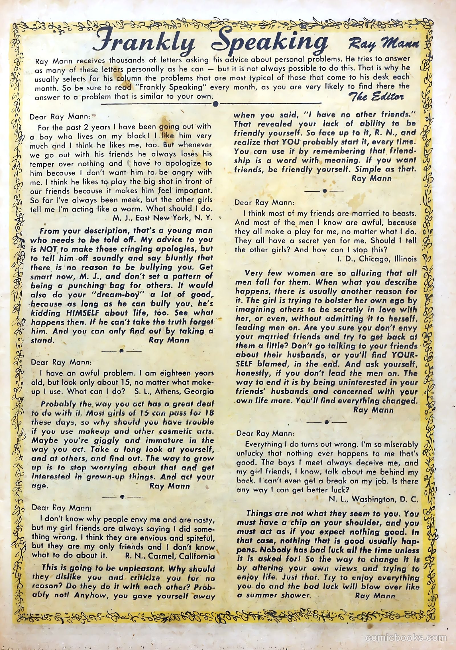 Love Diary #25 (1952) — page 25 of 36
