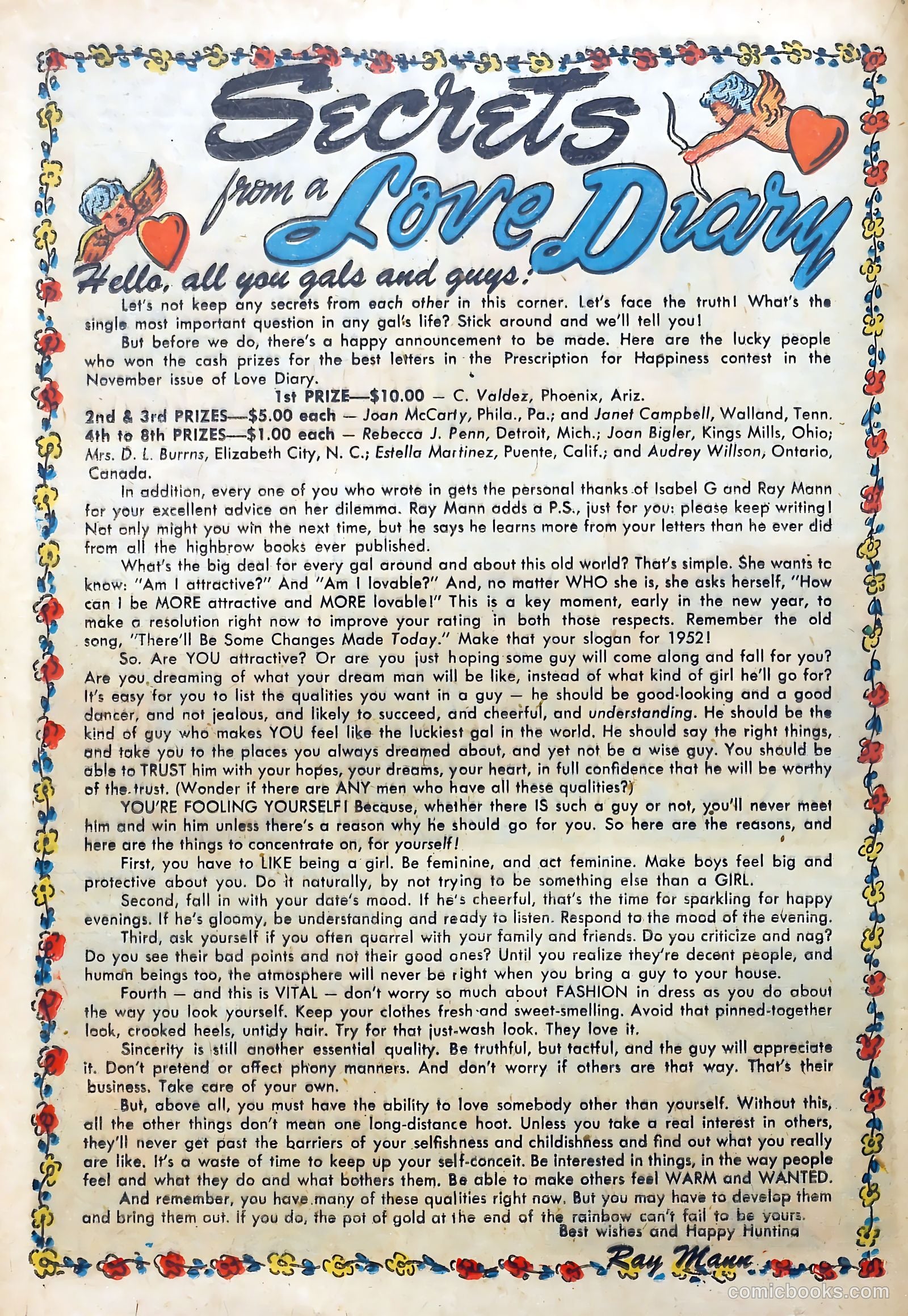 Love Diary #26 (1952) — page 22 of 36