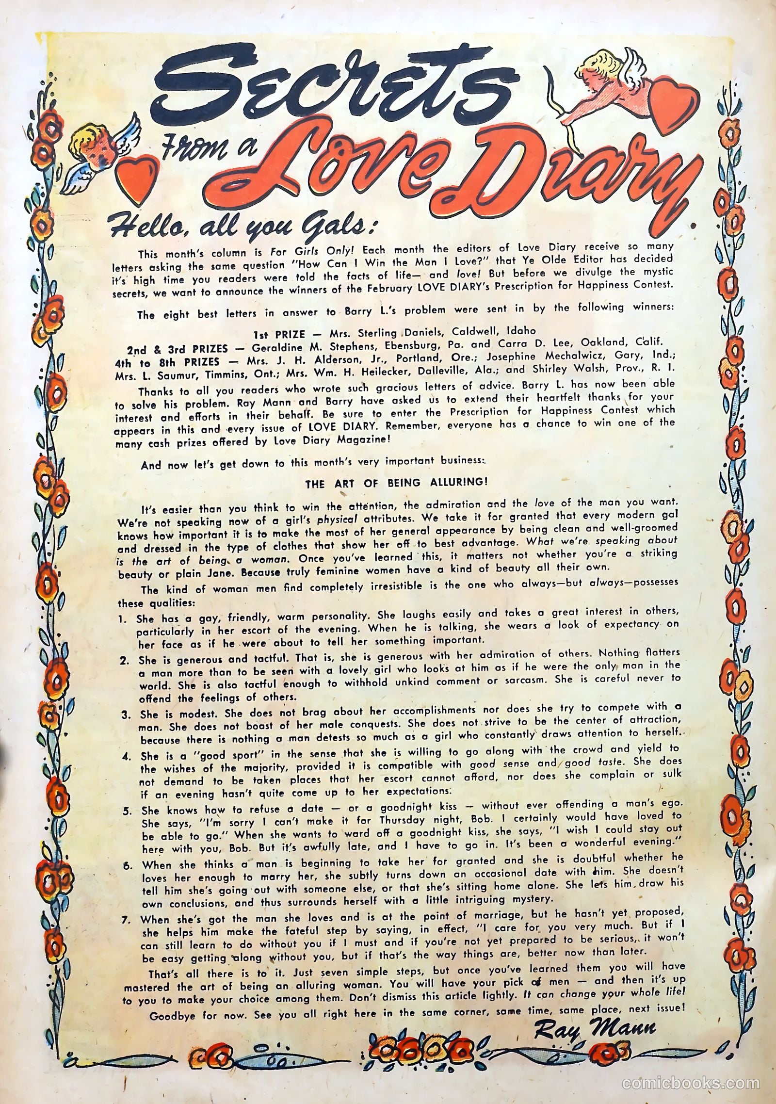 Love Diary #29 (1952) — page 22 of 36