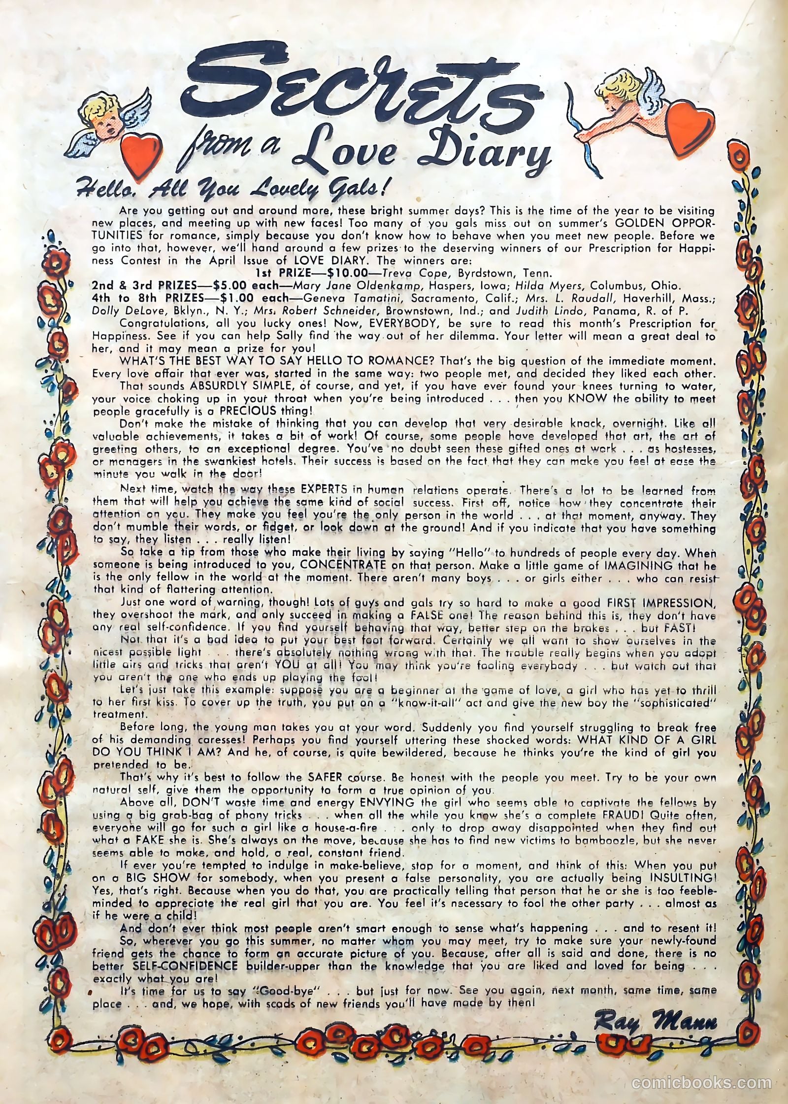 Love Diary #31 (1952) — page 20 of 36