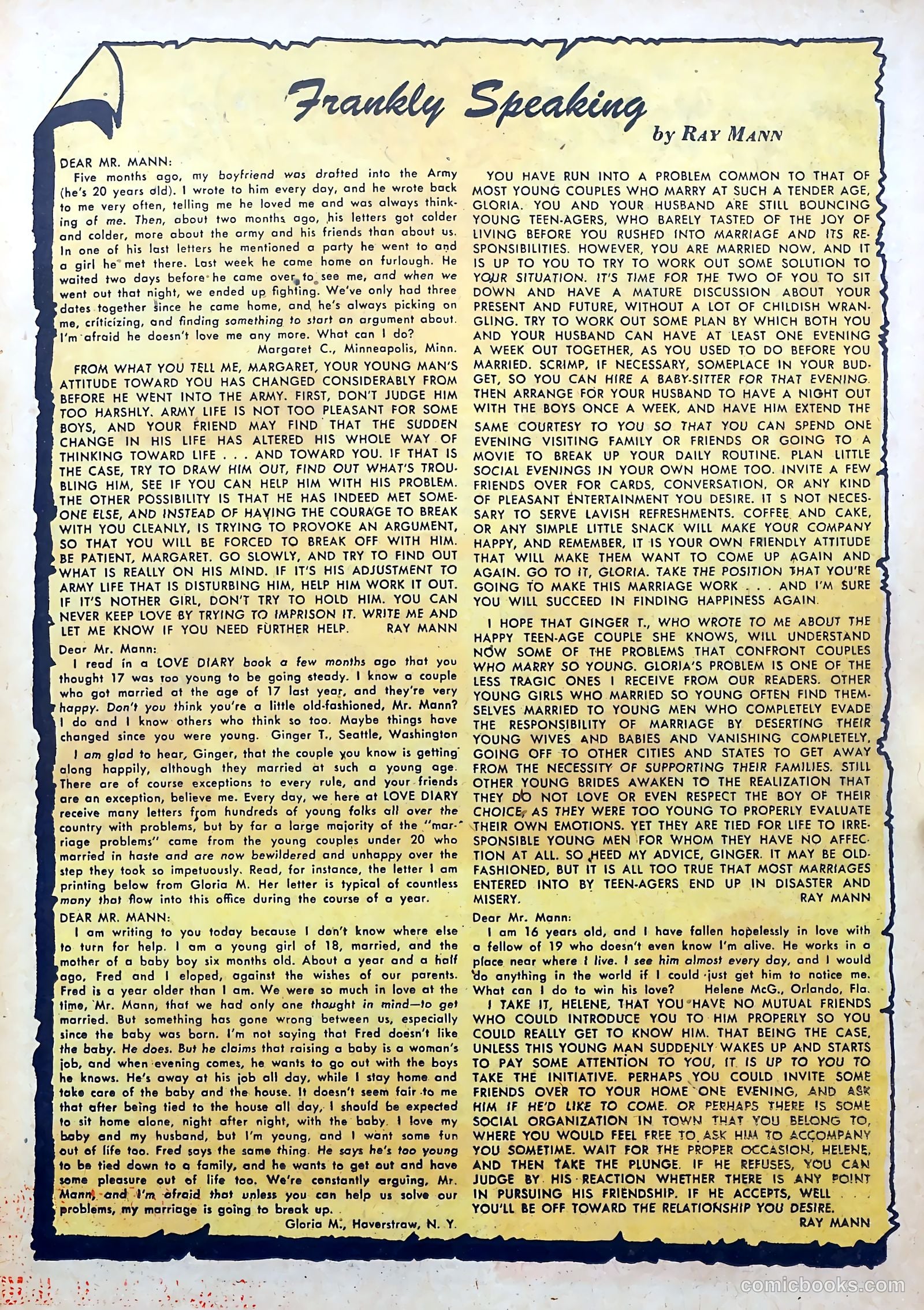 Love Diary #32 (1952) — page 23 of 36