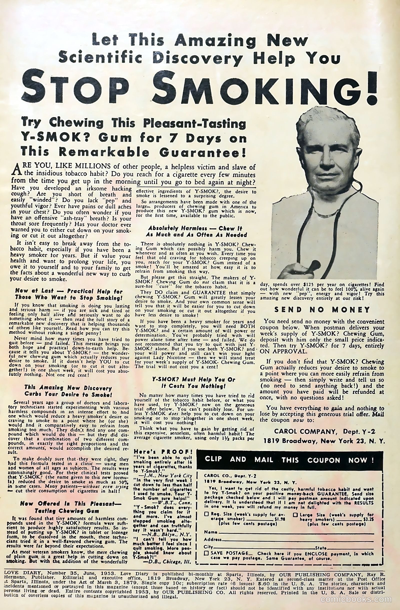 Love Diary #35 (1953) — page 2 of 36